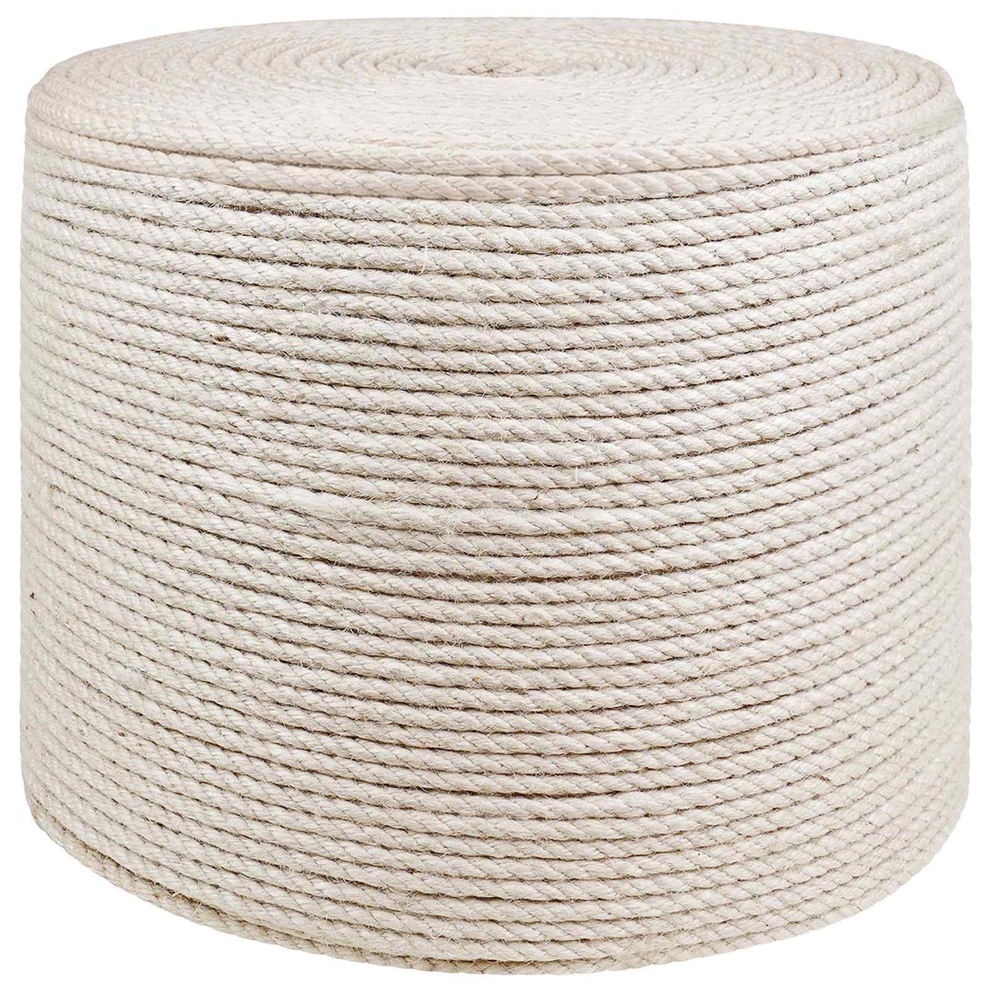 Juteschnur 10 stk. 2 mm Weiß 100% Tossa Jute