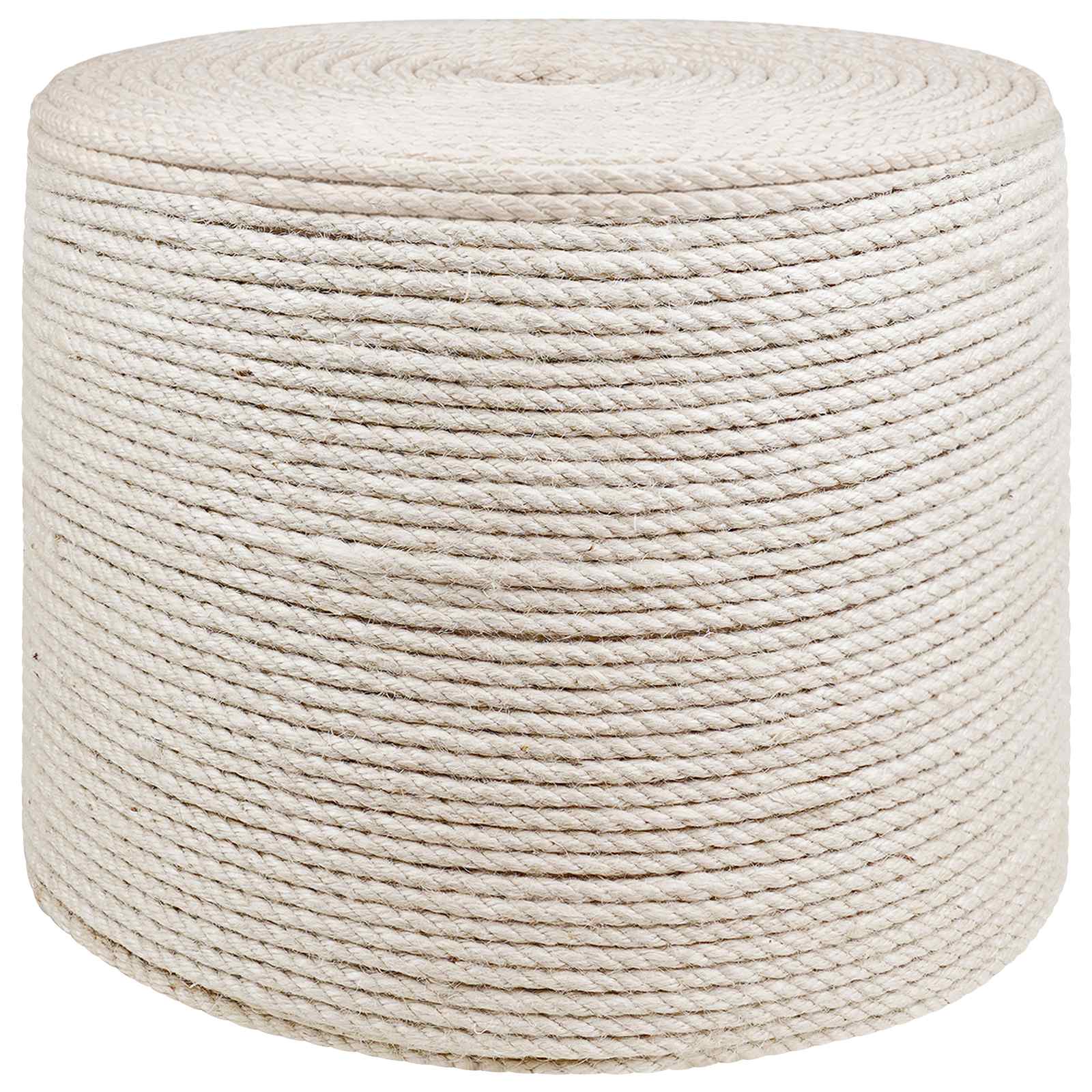 Juteschnur 10 stk. 2 mm Weiß 100% Tossa Jute