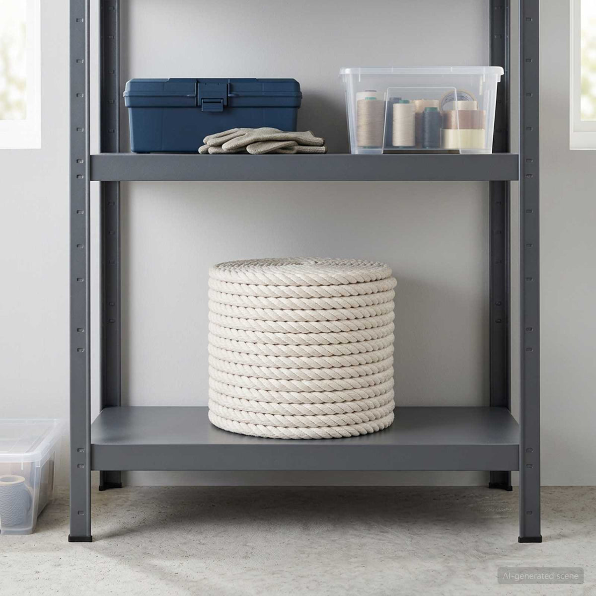 Juteseil 14 mm Weiß 100% Tossa Jute