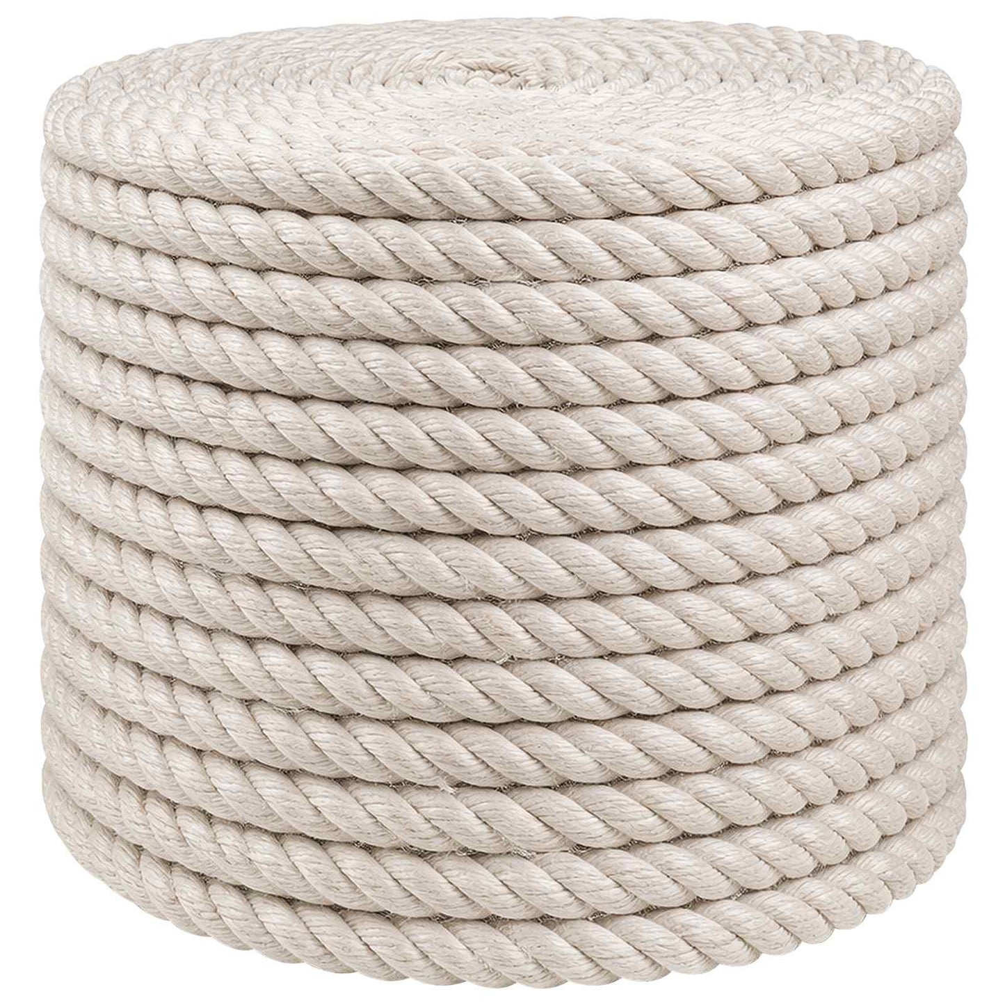 Juteseil 14 mm Weiß 100% Tossa Jute