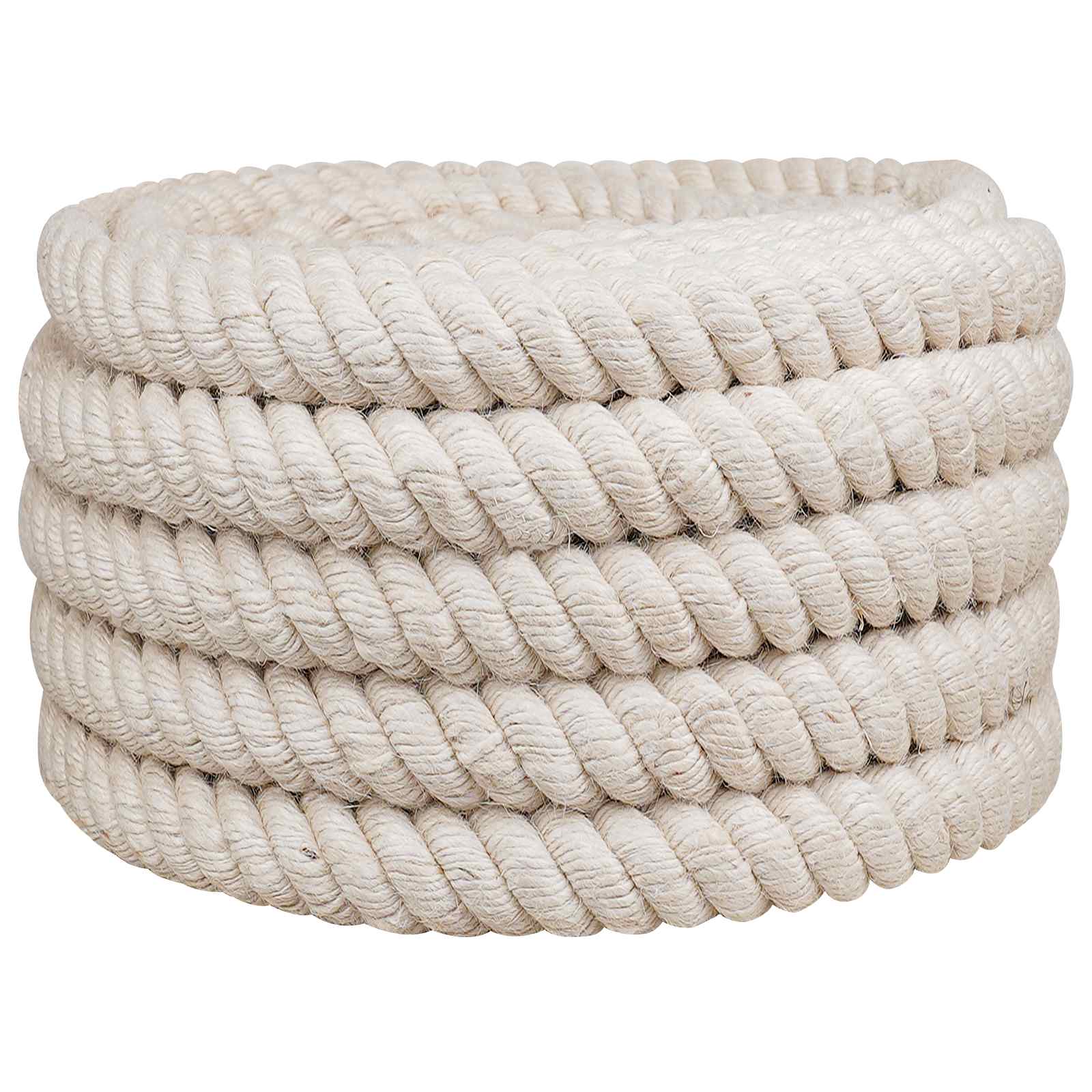 Juteseil 50 mm Weiß 100% Tossa Jute