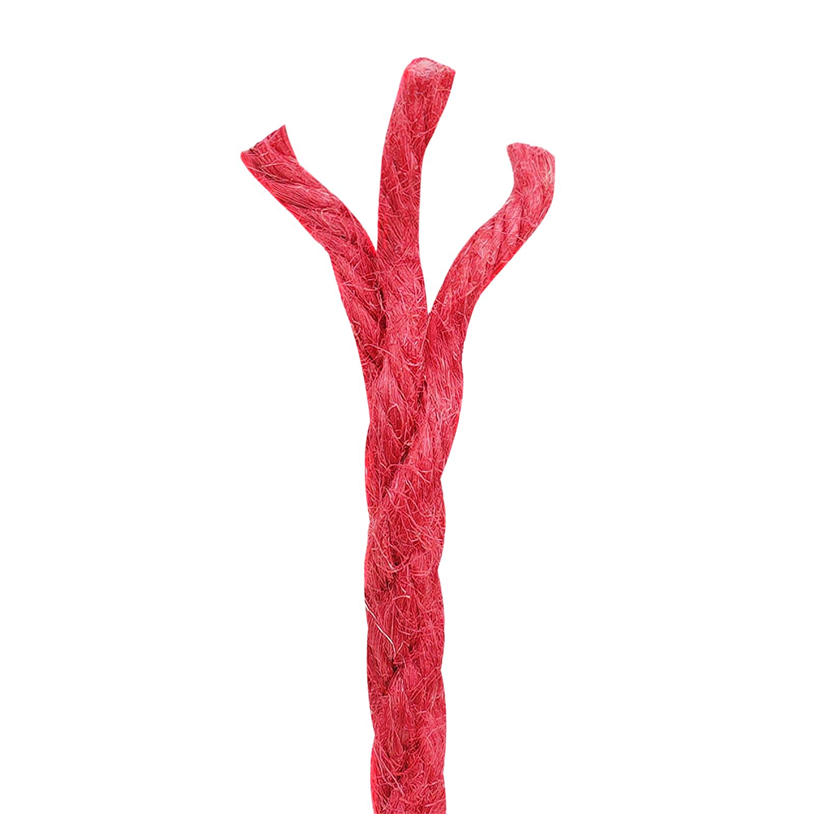 2 stk. 2 mm Rot 100% Tossa Jute