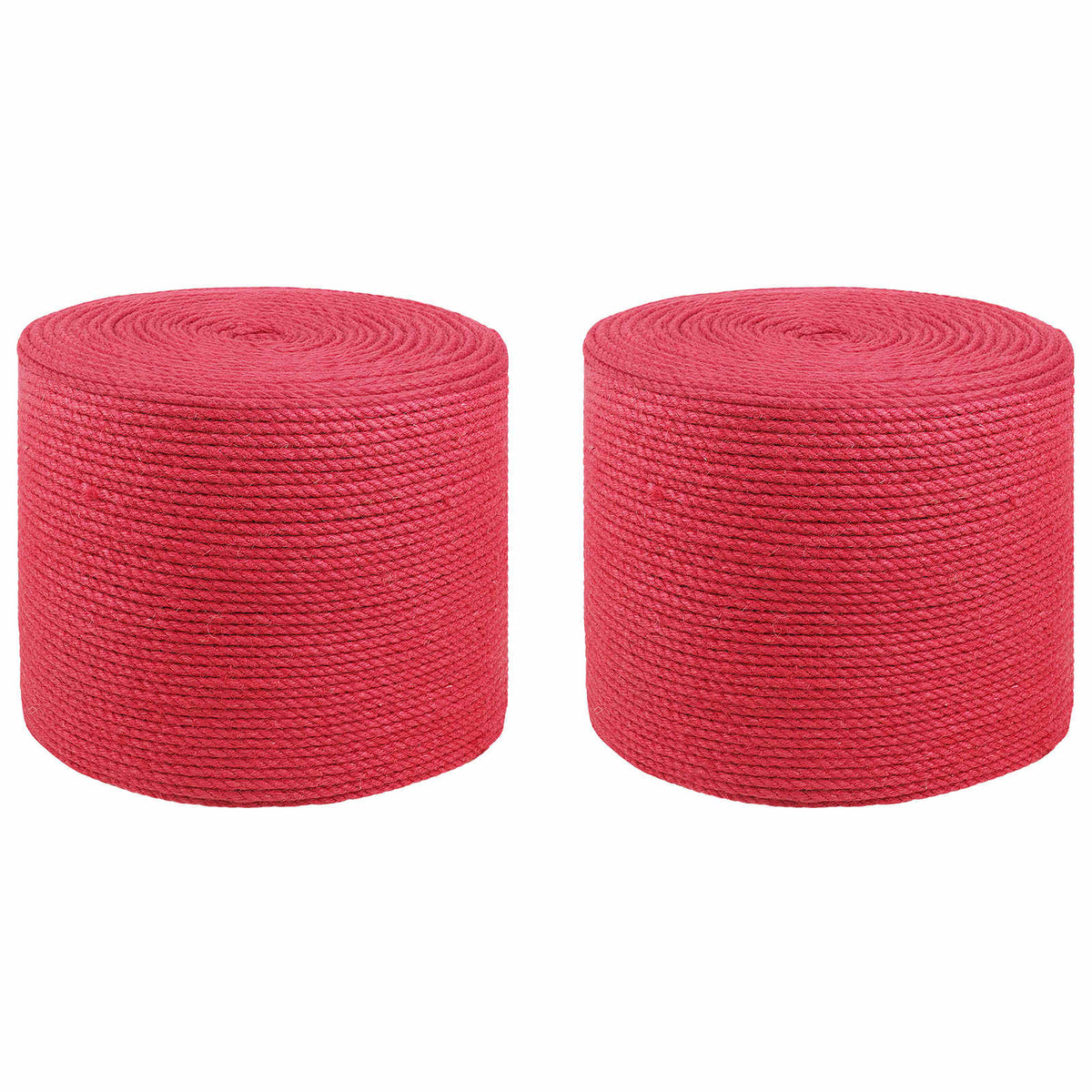 2 stk. 2 mm Rot 100% Tossa Jute