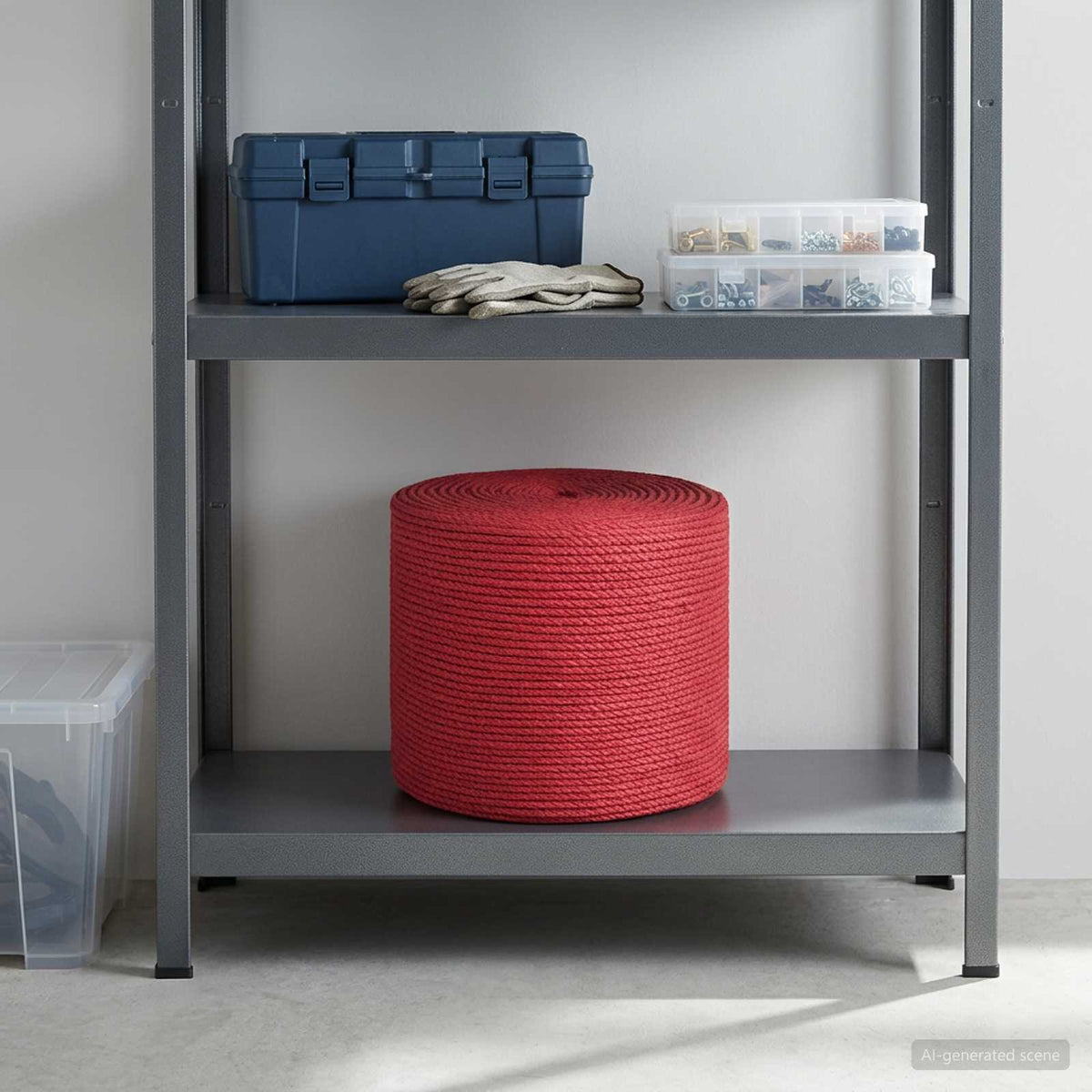 Juteseil 10 mm Rot 100% Tossa Jute