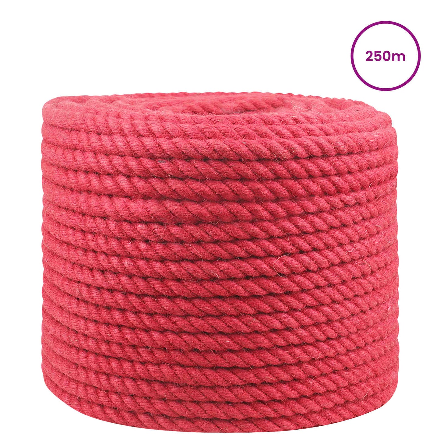 Juteseil 10 mm Rot 100% Tossa Jute