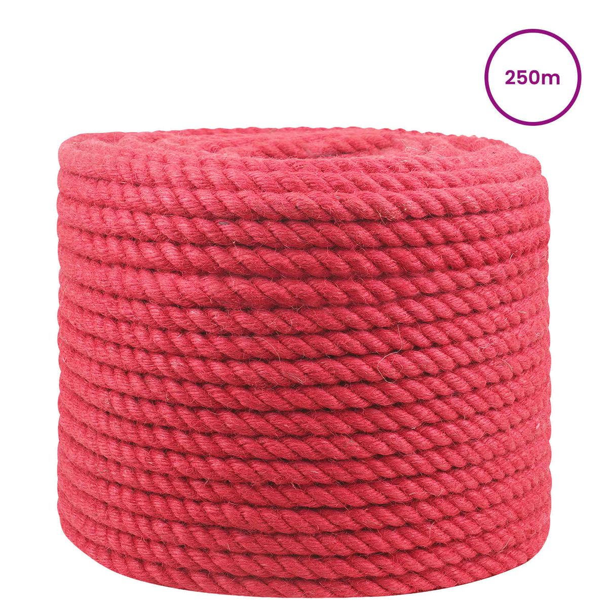 Juteseil 10 mm Rot 100% Tossa Jute