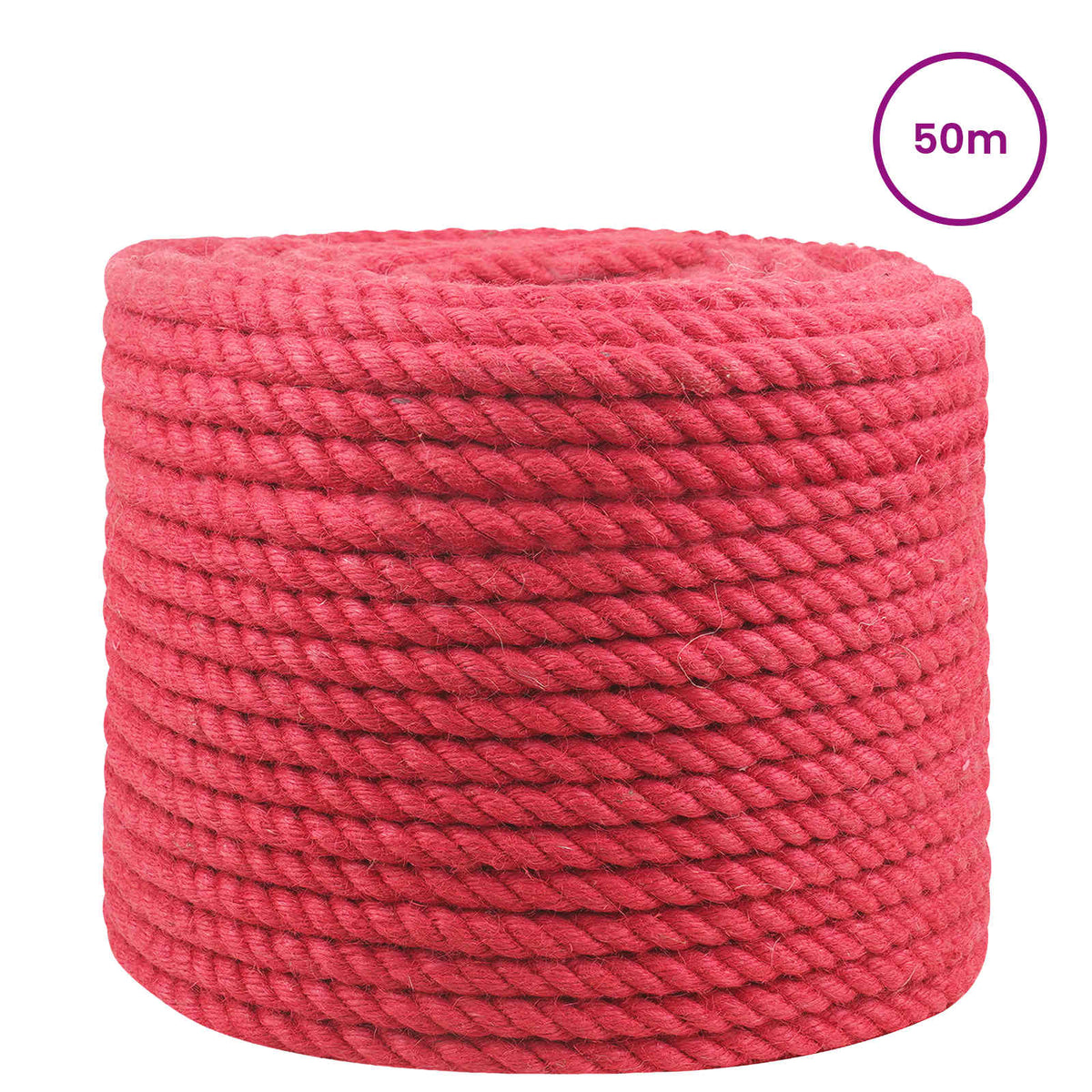 Juteseil 12 mm Rot 100% Tossa Jute