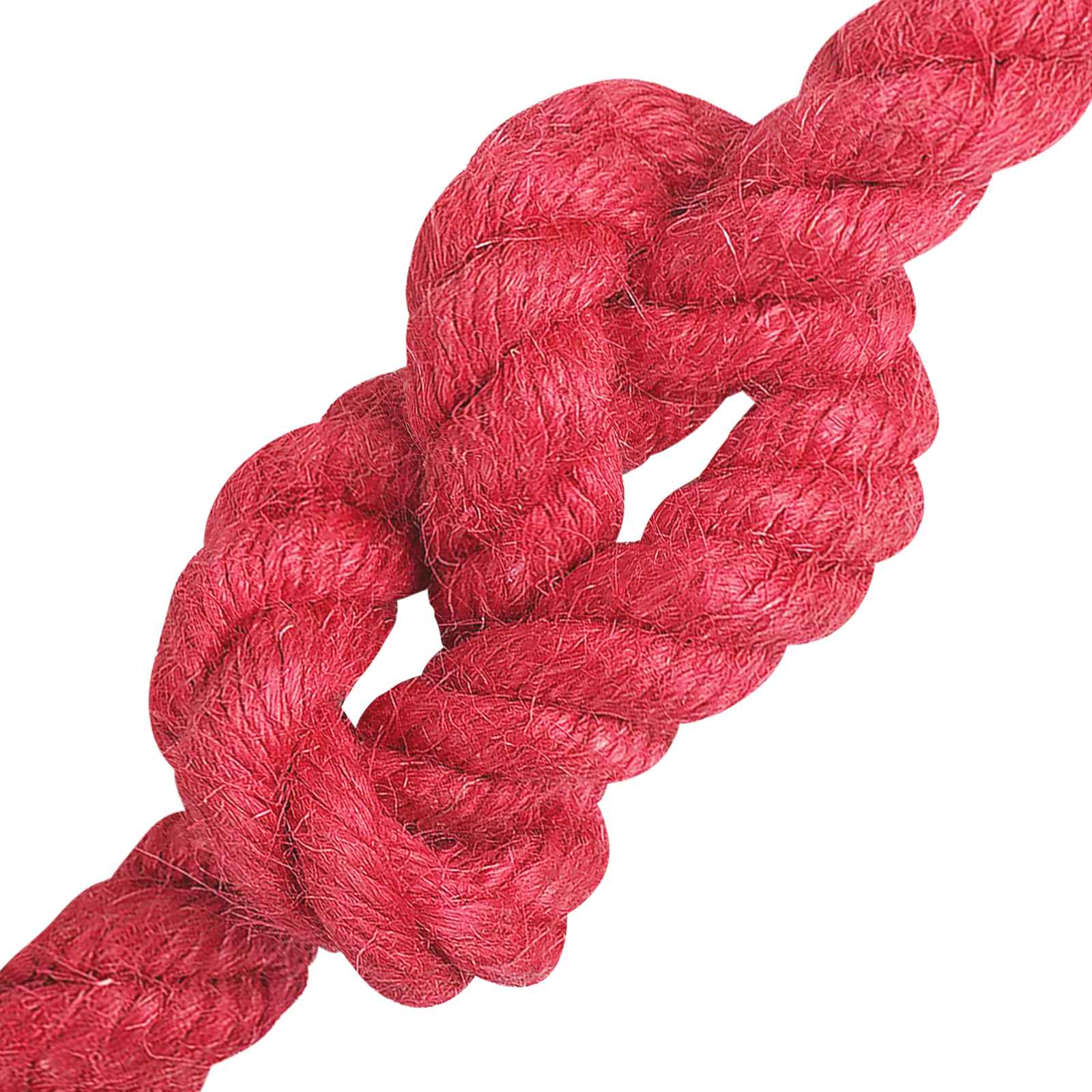 Juteseil 14 mm Rot 100% Tossa Jute