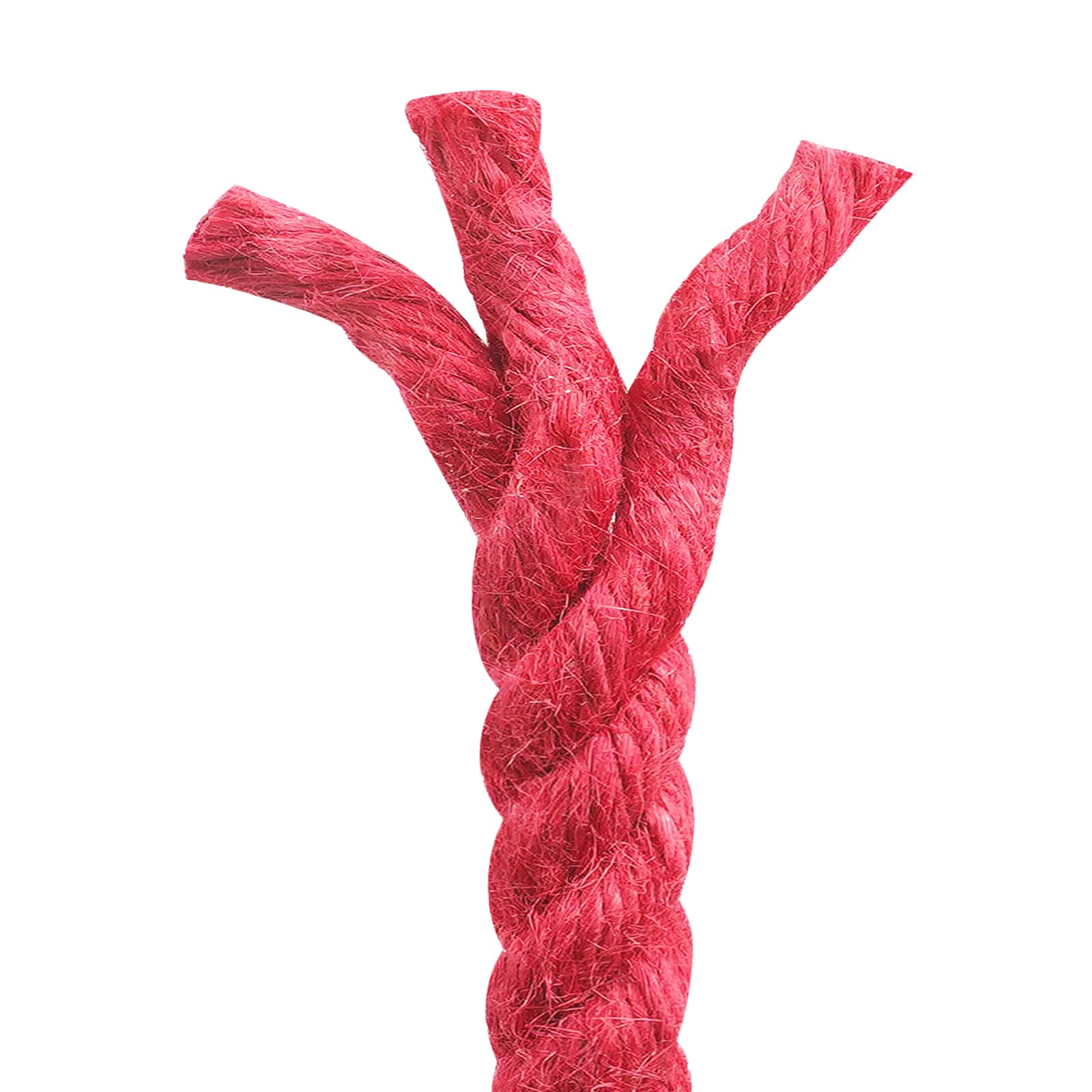 Juteseil 14 mm Rot 100% Tossa Jute