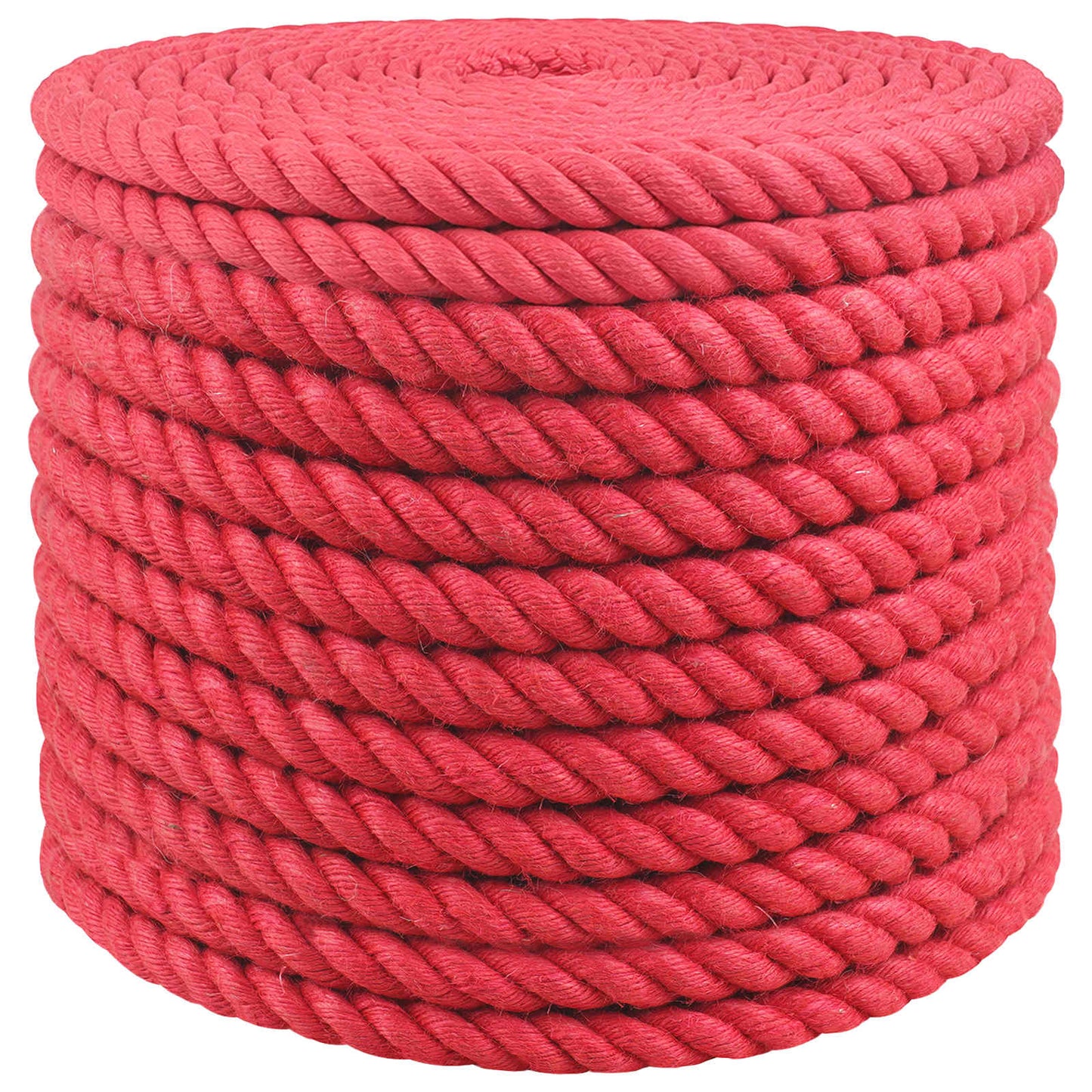 Juteseil 20 mm Rot 100% Tossa Jute