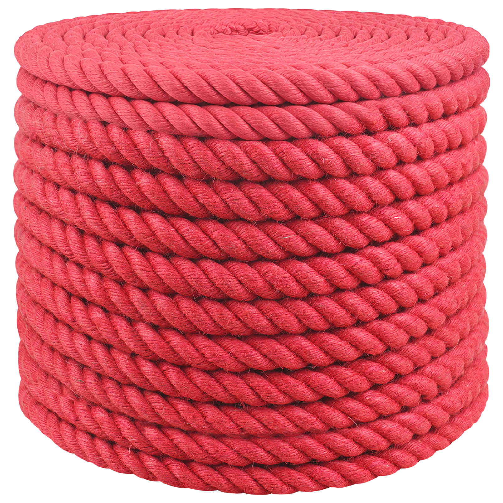 Juteseil 20 mm Rot 100% Tossa Jute