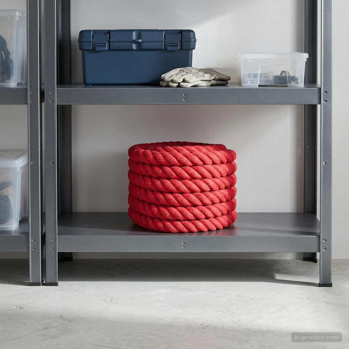 Juteseil 36 mm Rot 100% Tossa Jute