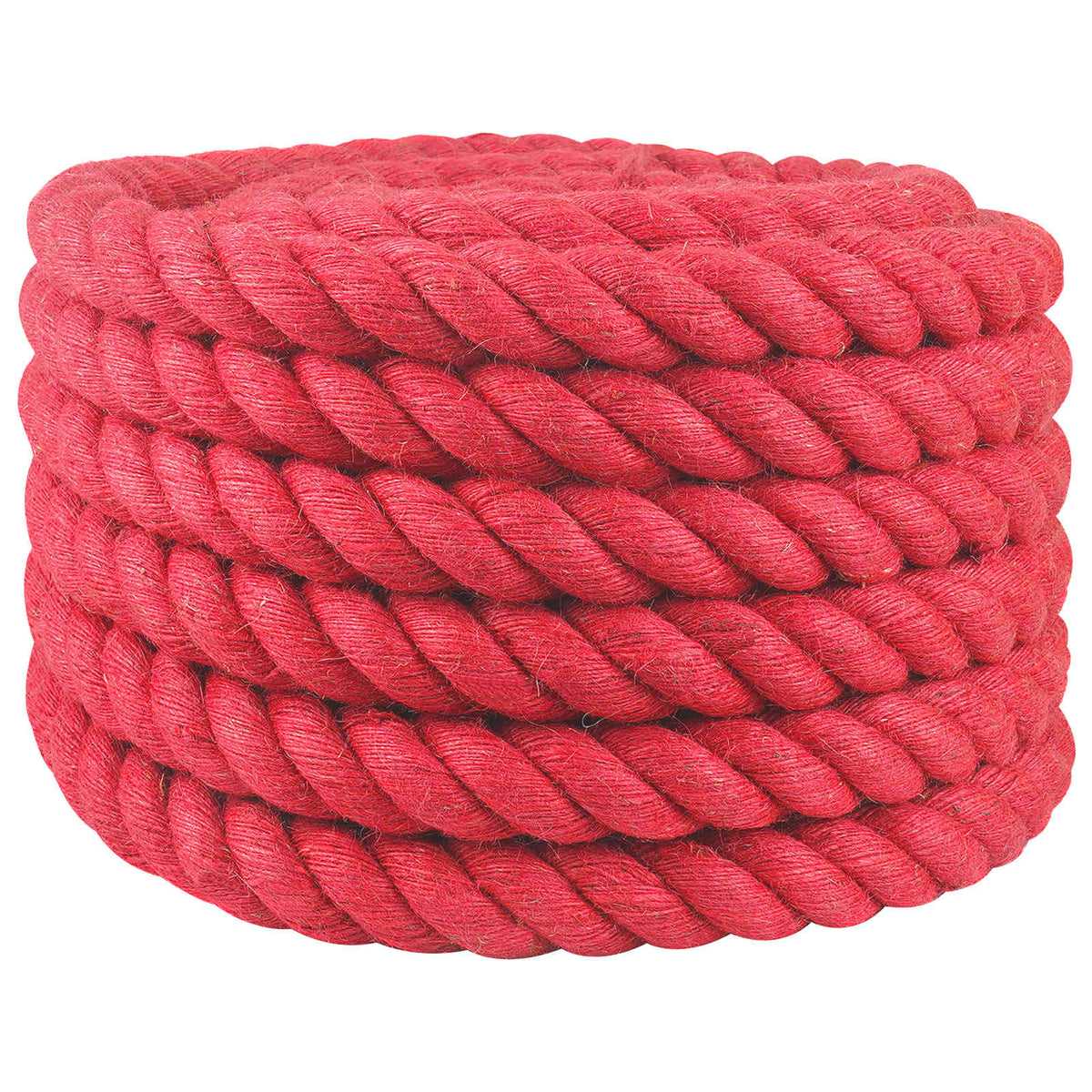 Juteseil 36 mm Rot 100% Tossa Jute