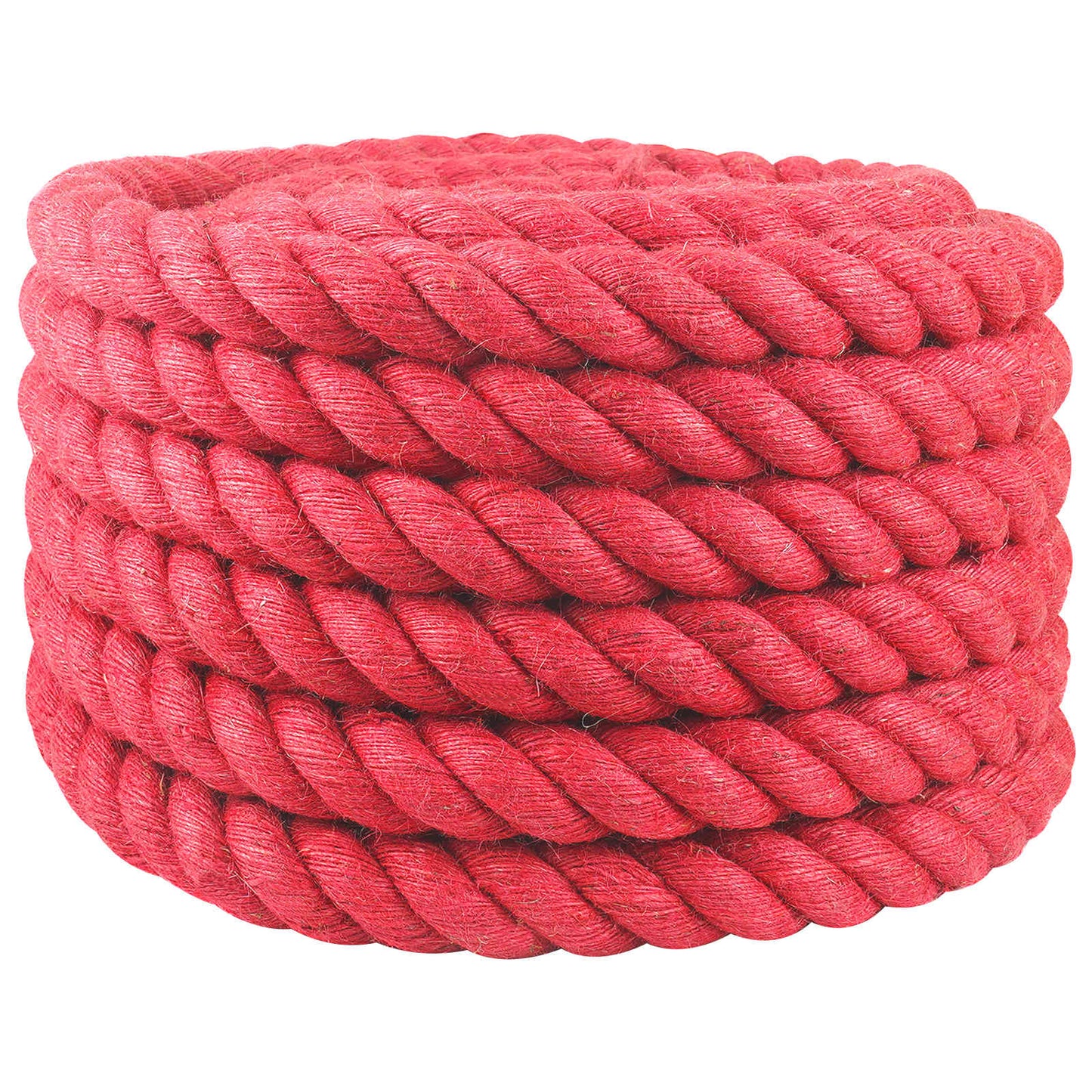 Juteseil 40 mm Rot 100% Tossa Jute