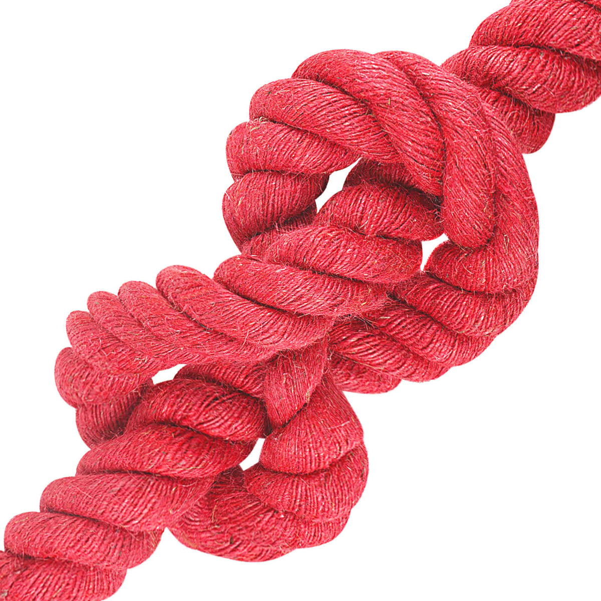 Juteseil 40 mm Rot 100% Tossa Jute