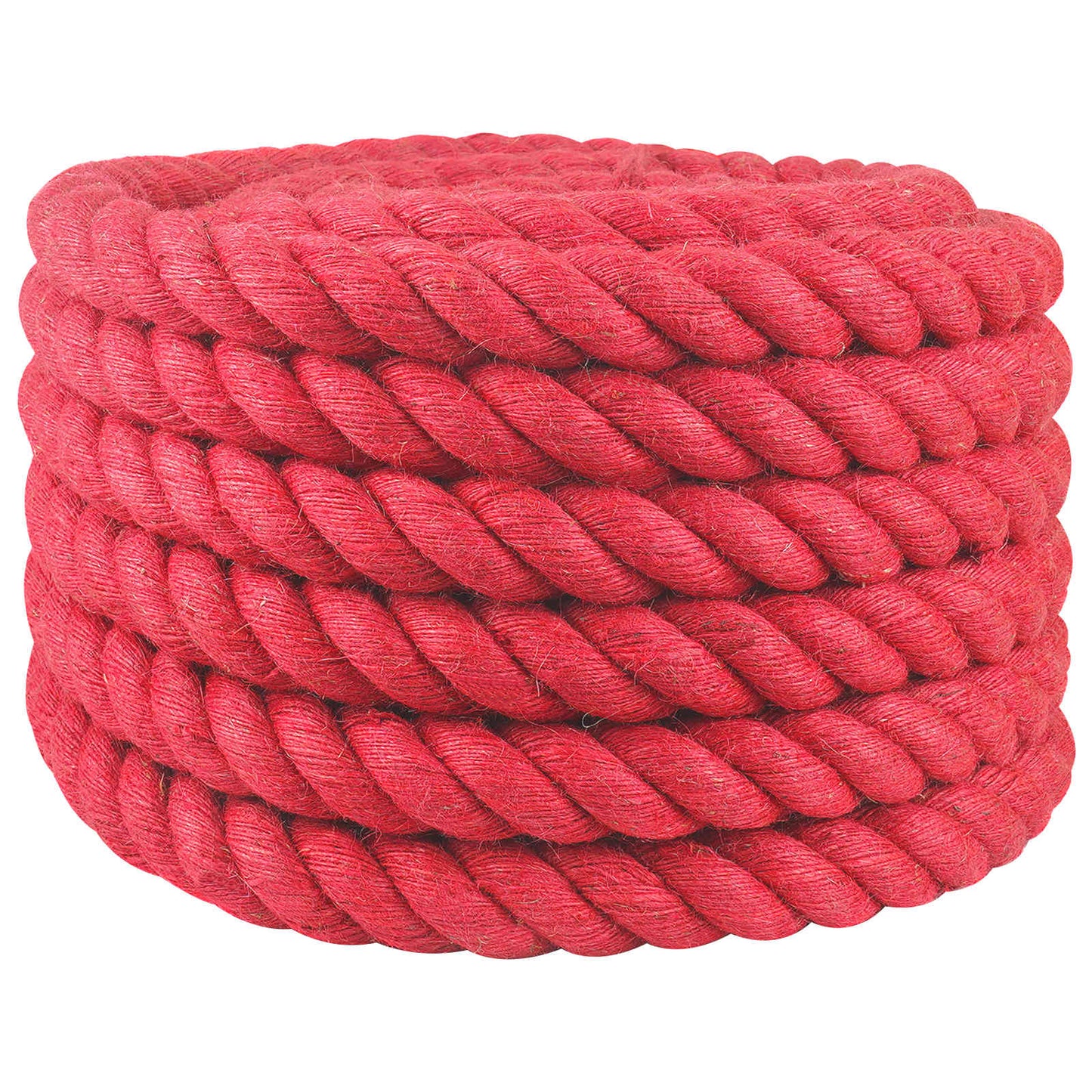 Juteseil 50 mm Rot 100% Tossa Jute