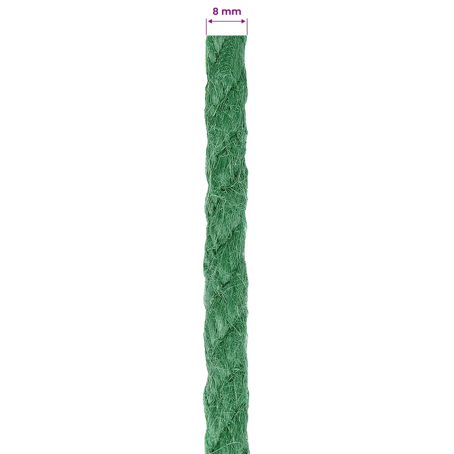 Juteseil 8 mm Grün 100% Tossa Jute