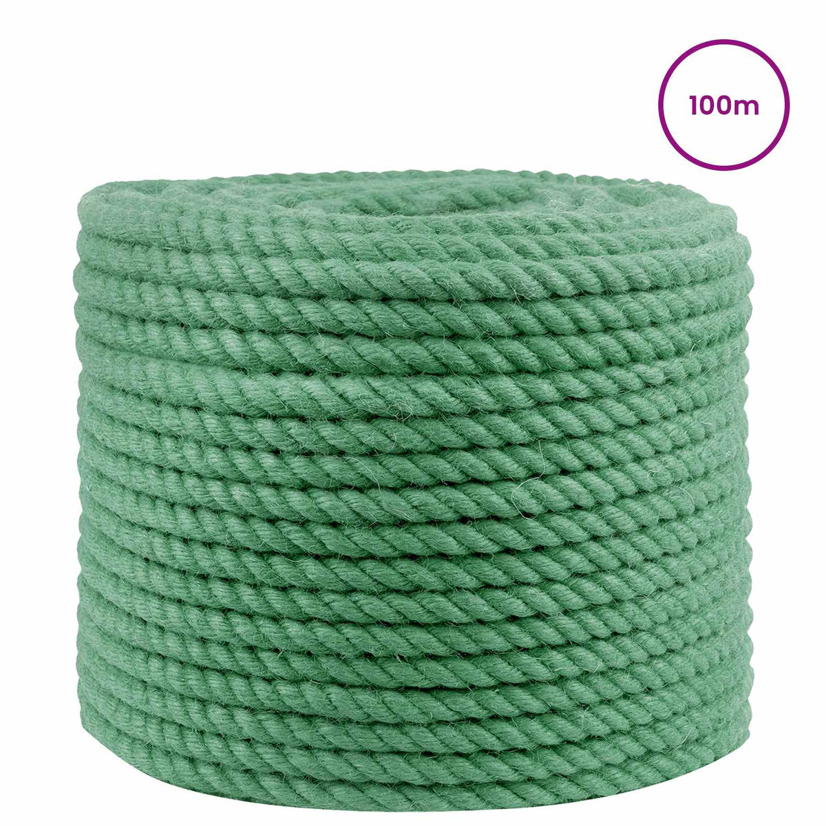 Juteseil 10 mm Grün 100% Tossa Jute