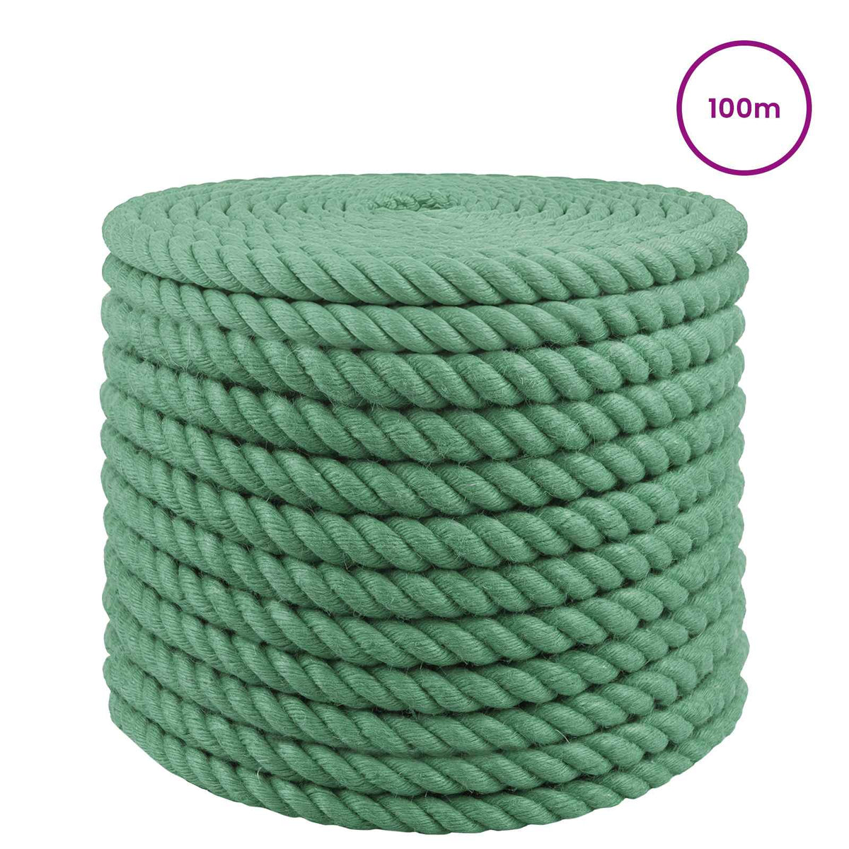 Juteseil 20 mm Grün 100% Tossa Jute