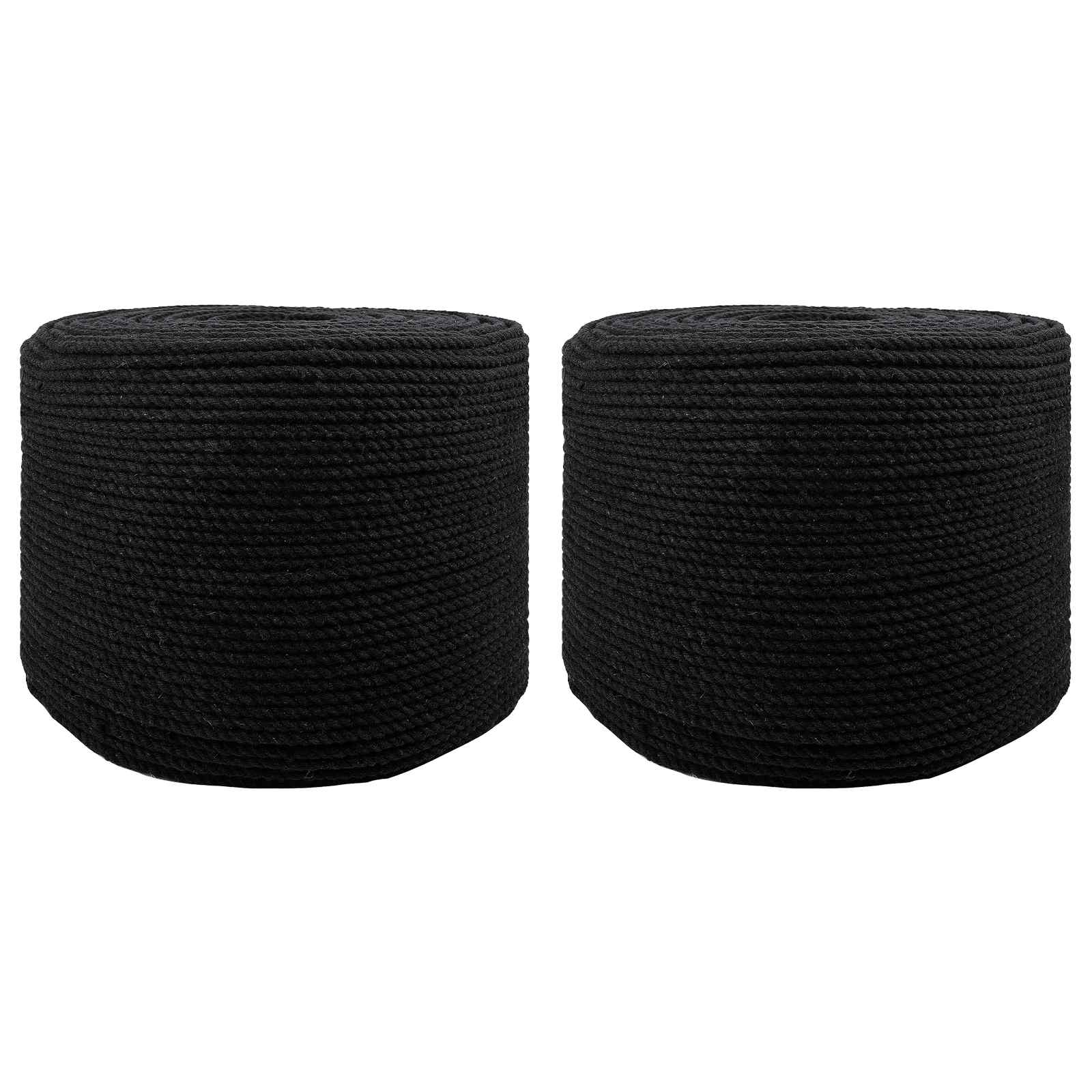 Baumwollzwirn 2 stk. 2 mm 100 m Schwarz 100% Baumwolle