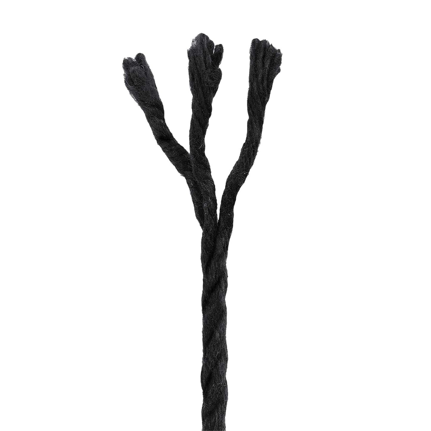 Baumwollzwirn 10 stk. 2 mm 100 m Schwarz 100% Baumwolle