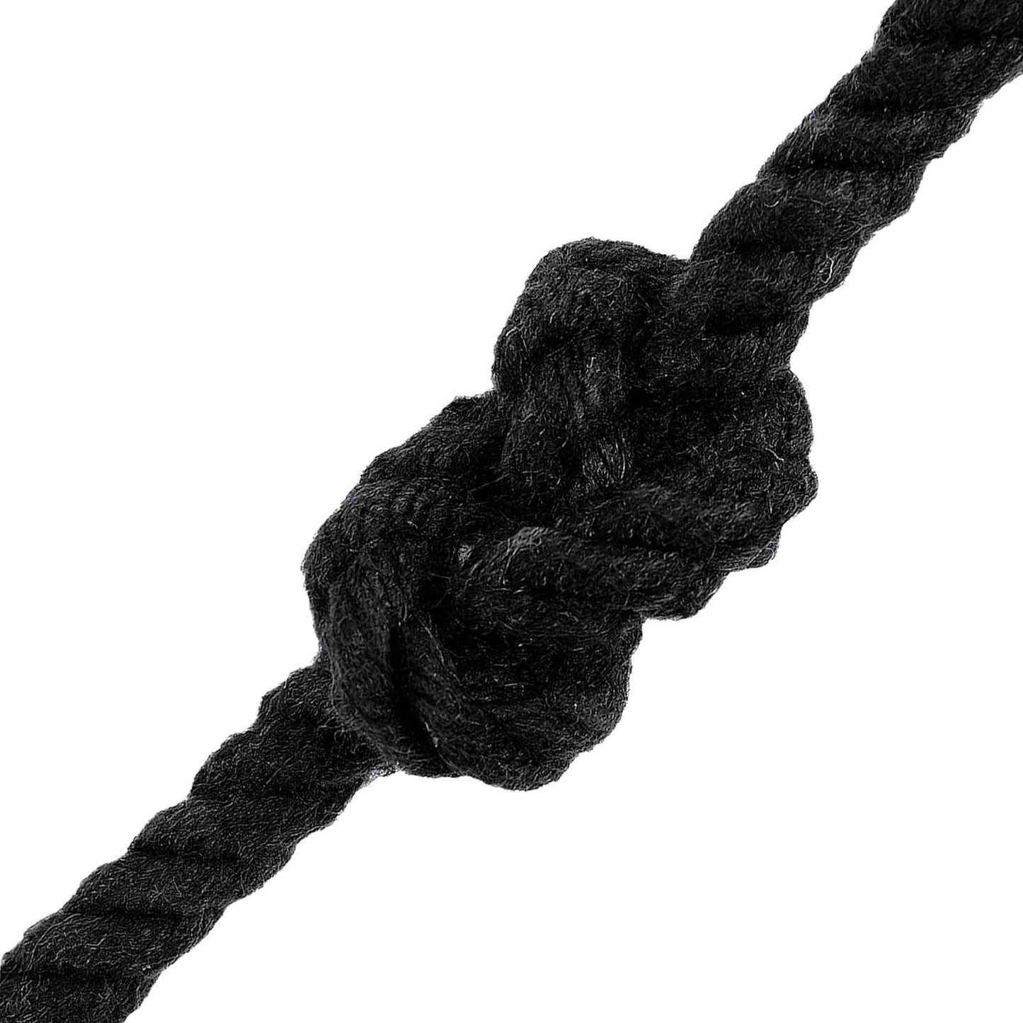 Baumwollseil 6 mm 100 m Schwarz 100% Baumwolle