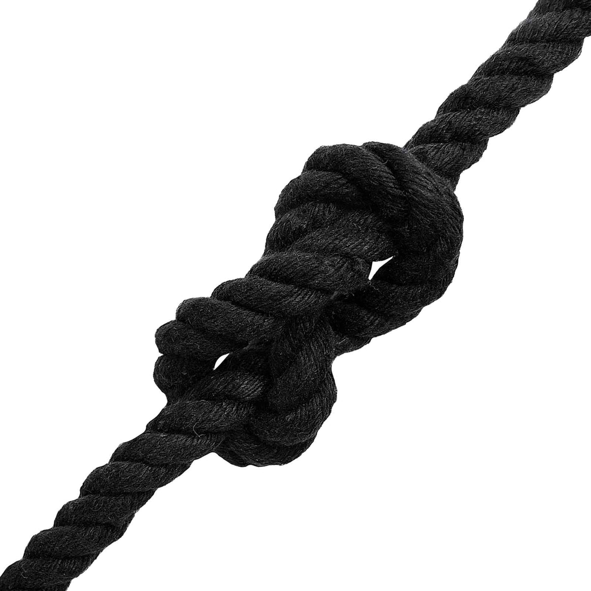 Baumwollseil 12 mm 50 m Schwarz 100% Baumwolle