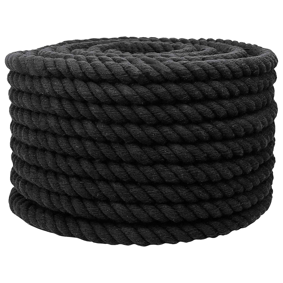Baumwollseil 16 mm 100 m Schwarz 100% Baumwolle