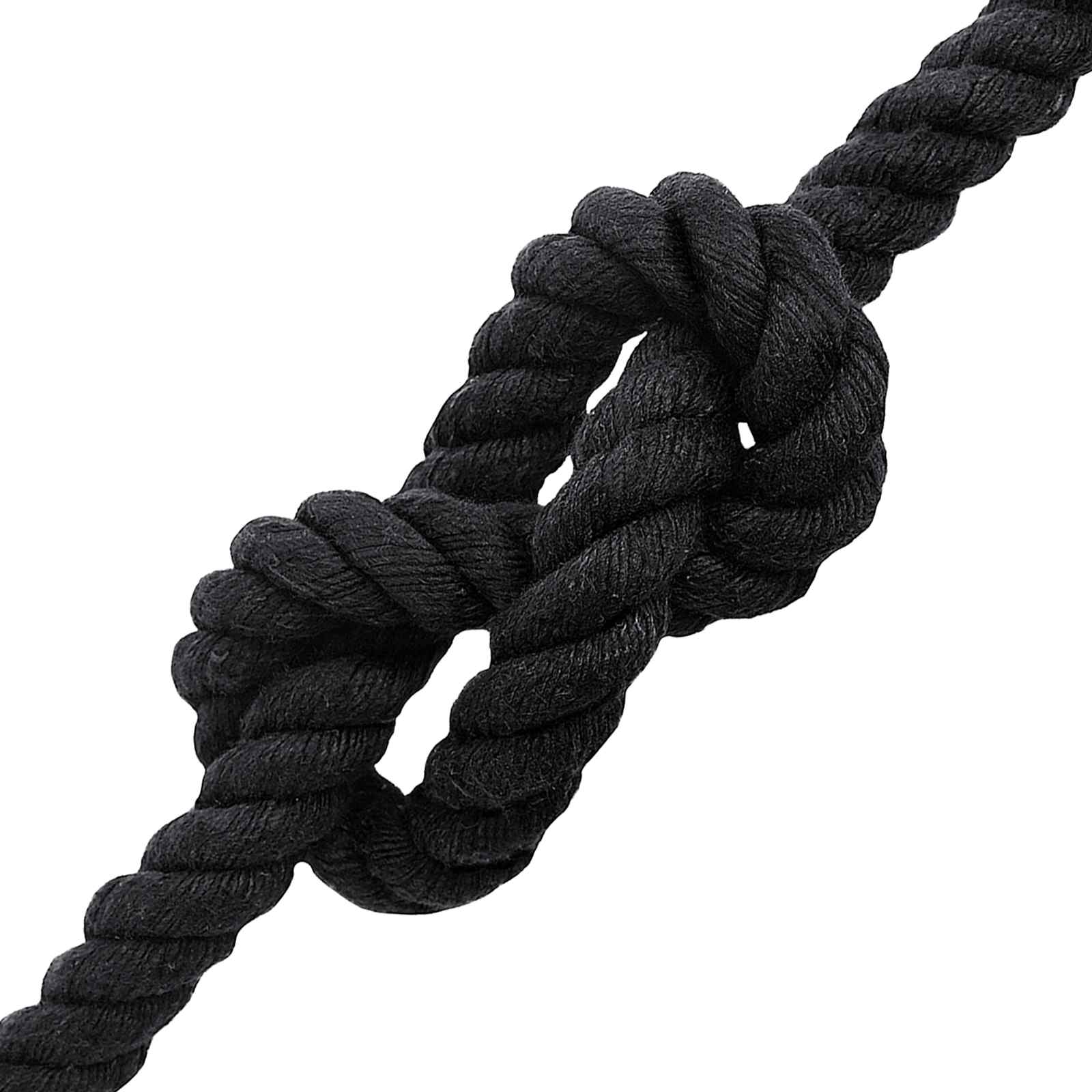 Baumwollseil 20 mm 50 m Schwarz 100% Baumwolle