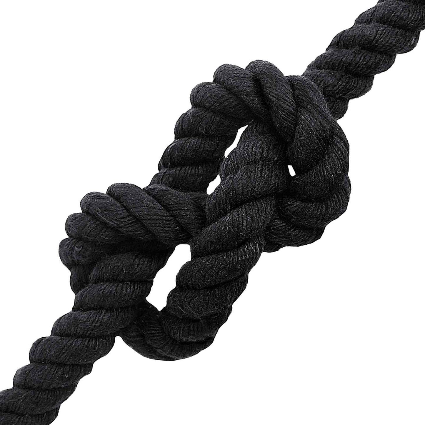 Baumwollseil 24 mm 50 m Schwarz 100% Baumwolle