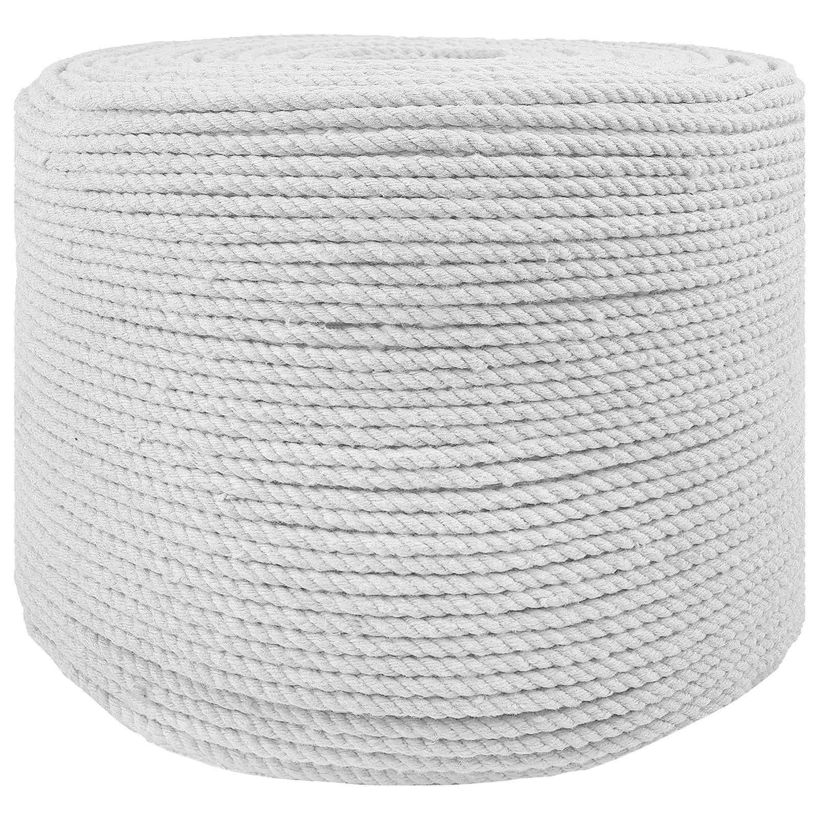Baumwollzwirn 10 stk. 2 mm 100 m Weiß 100% Baumwolle