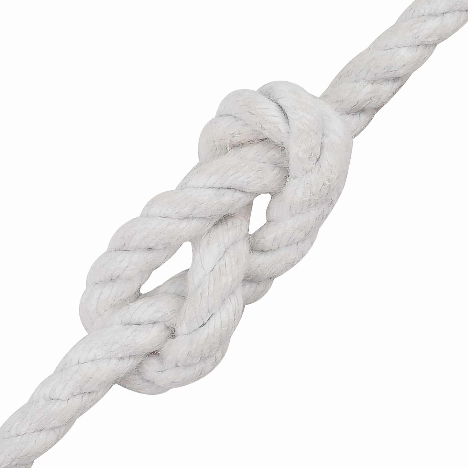 Baumwollseil 6 mm 100 m Weiß 100% Baumwolle