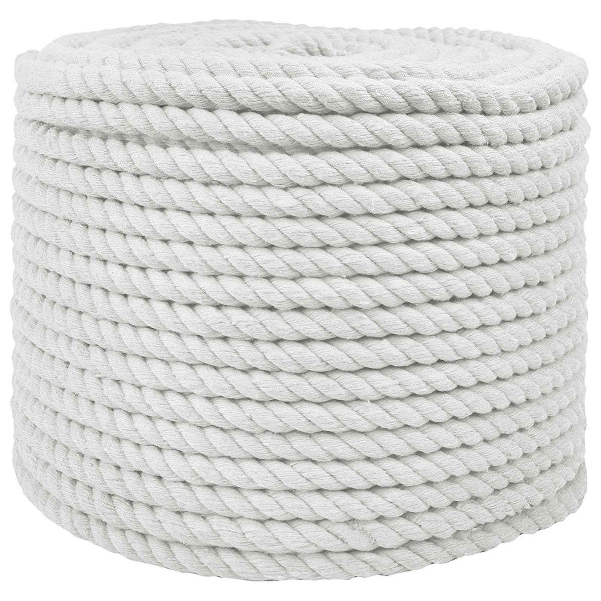 Baumwollseil 10 mm 50 m Weiß 100% Baumwolle