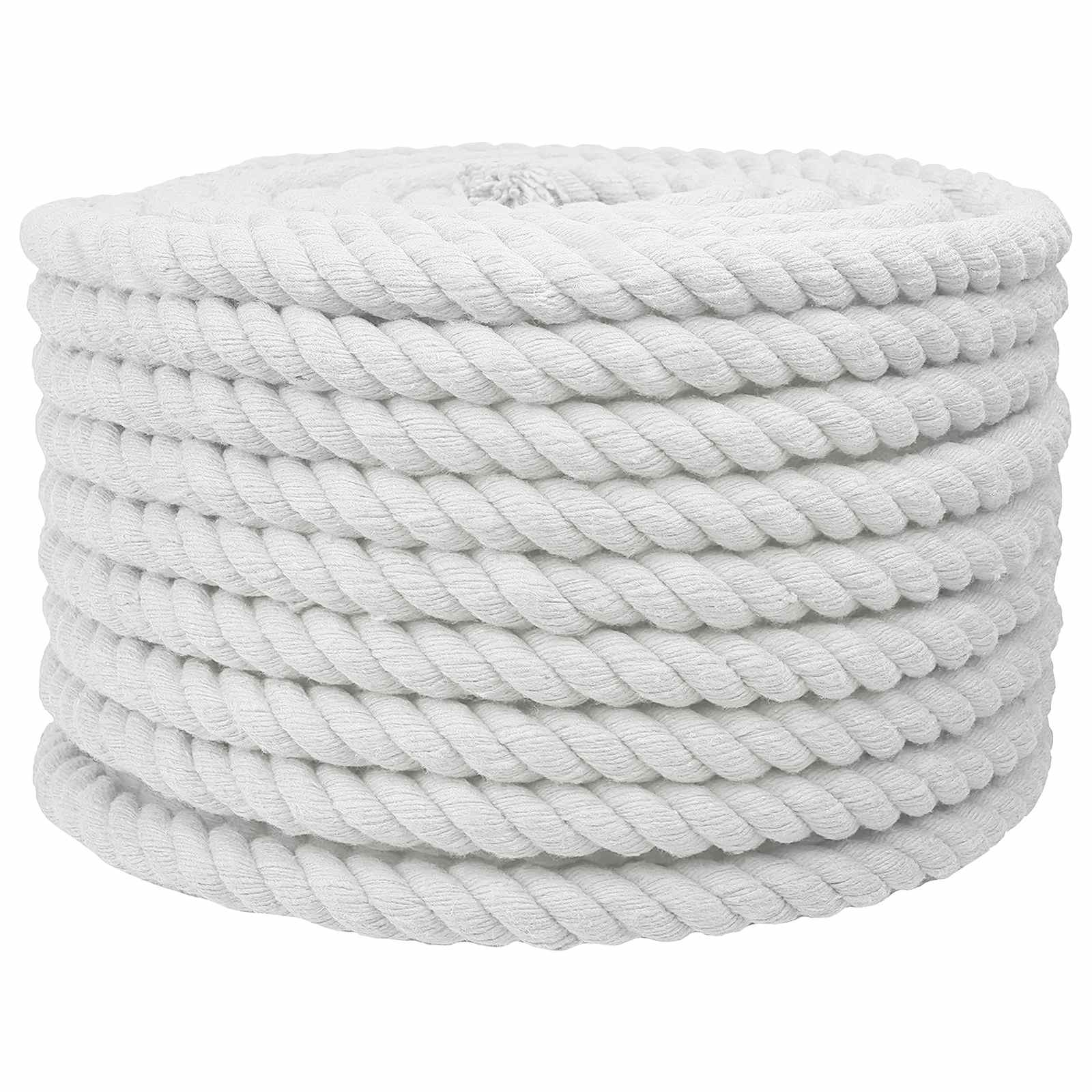 Baumwollseil 20 mm 25 m Weiß 100% Baumwolle