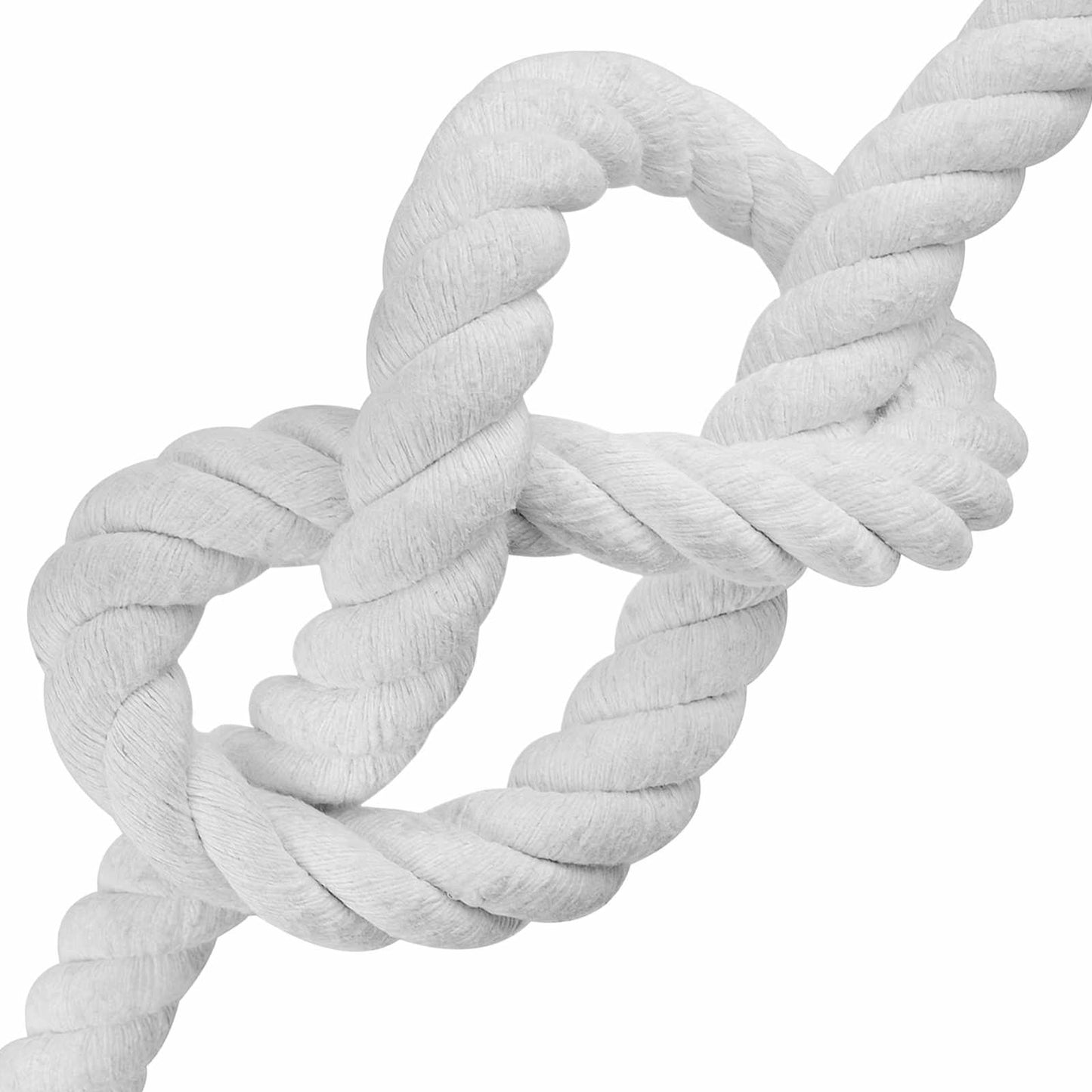 Baumwollseil 30 mm 25 m Weiß 100% Baumwolle
