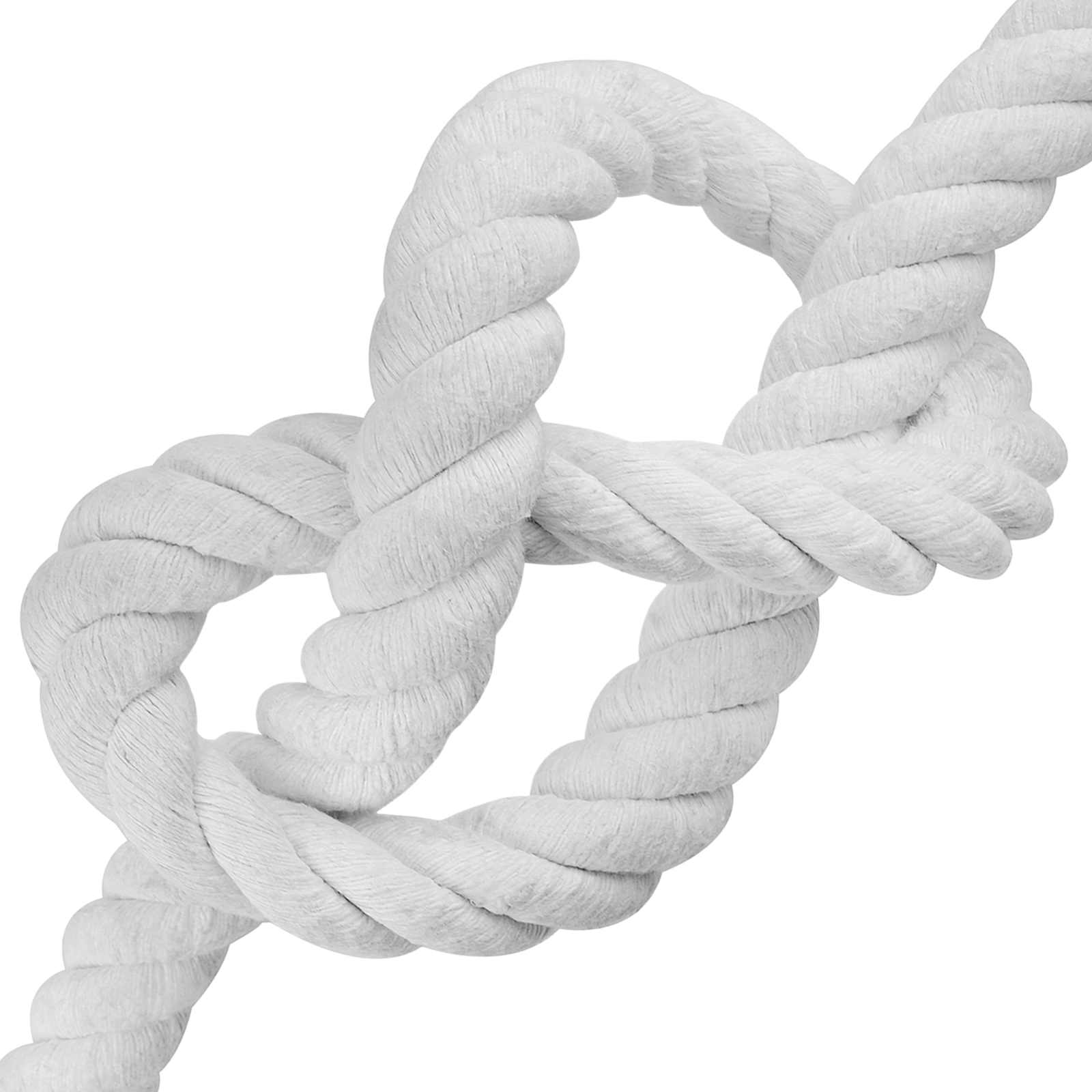 Baumwollseil 36 mm 25 m Weiß 100% Baumwolle