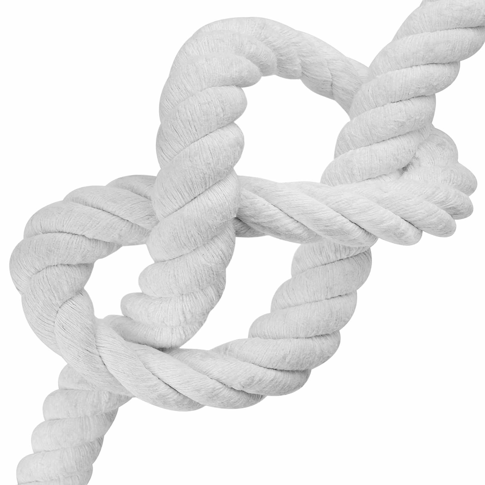 Baumwollseil 40 mm 5 m Weiß 100% Baumwolle