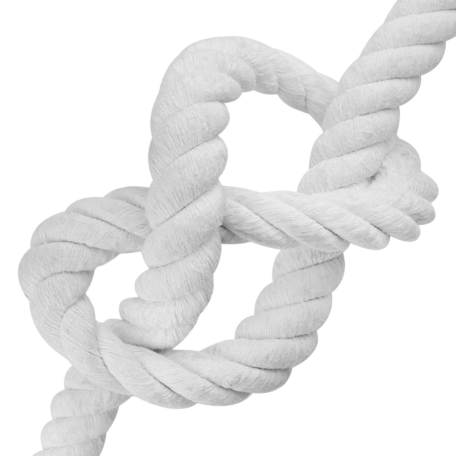 Baumwollseil 60 mm 5 m Weiß 100% Baumwolle