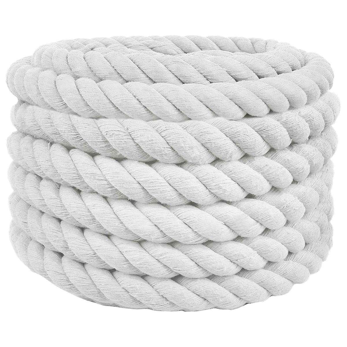 Baumwollseil 60 mm 10 m Weiß 100% Baumwolle