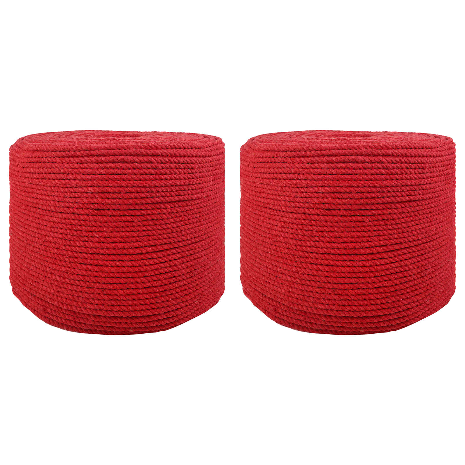 Baumwollzwirn 2 stk. 2 mm 100 m Rot 100% Baumwolle