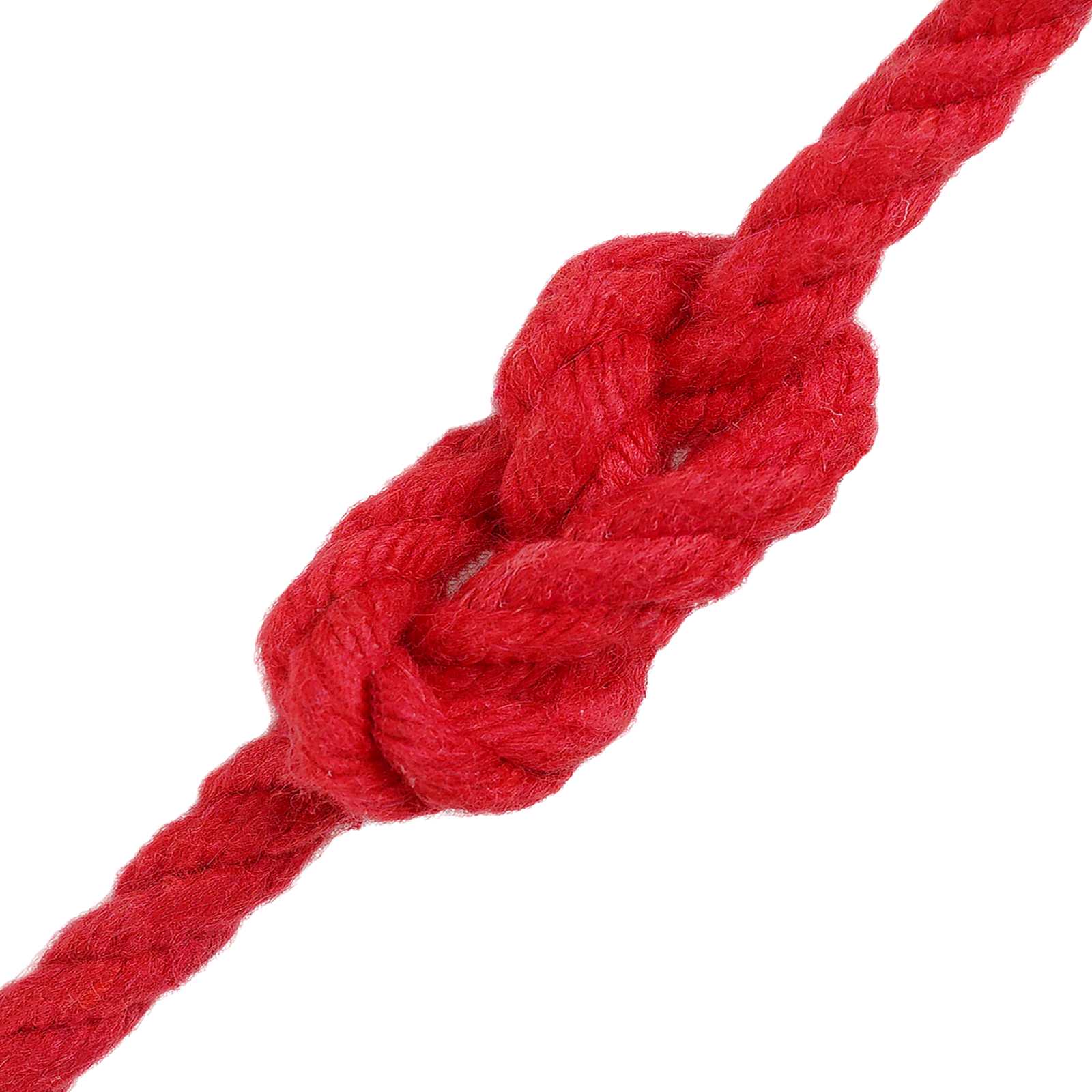 Baumwollseil 6 mm 100 m Rot 100% Baumwolle