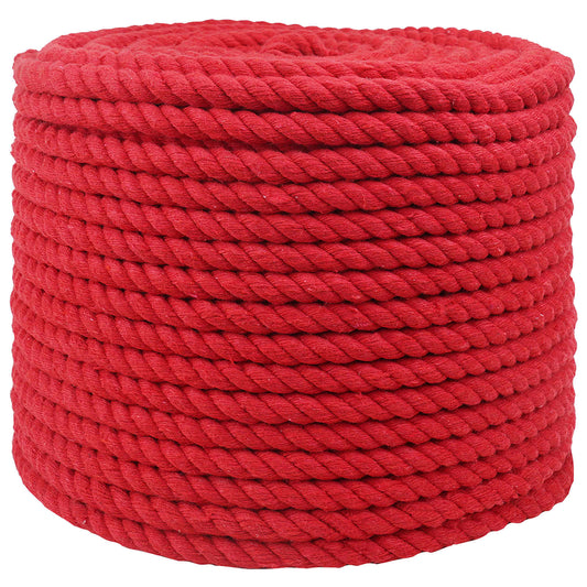 Baumwollseil 14 mm 50 m Rot 100% Baumwolle