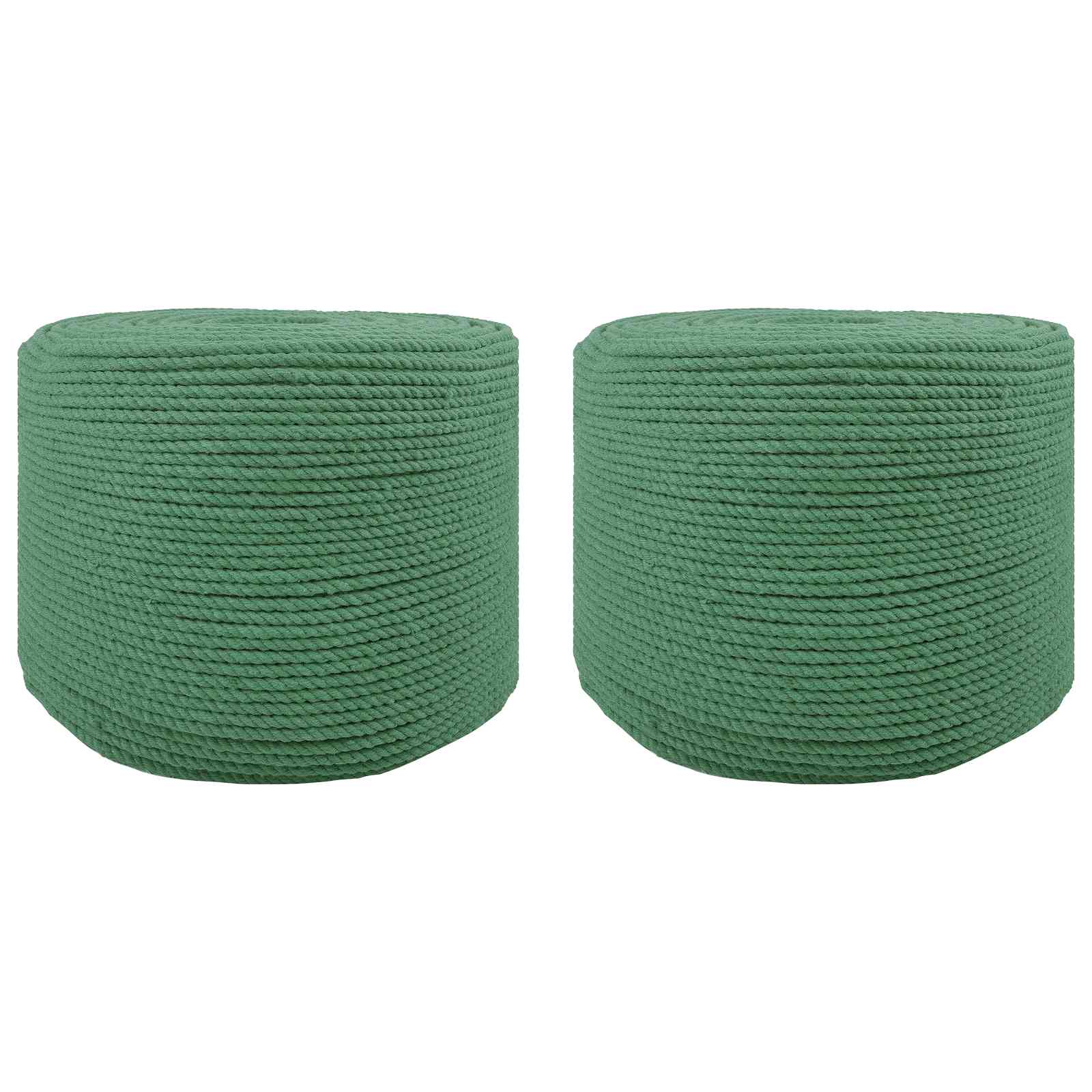 Baumwollzwirn 2 stk. 2 mm 100 m Grün 100% Baumwolle