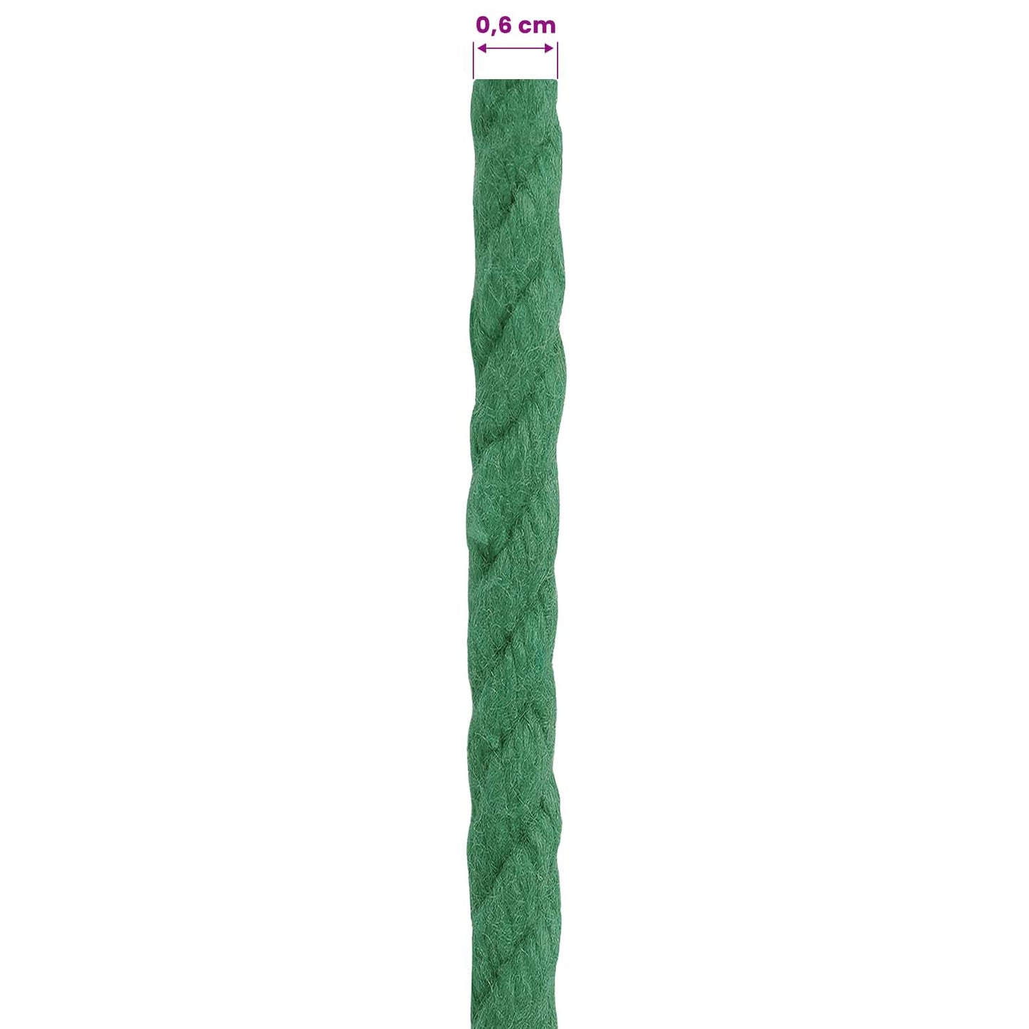 Baumwollseil 6 mm 100 m Grün 100% Baumwolle