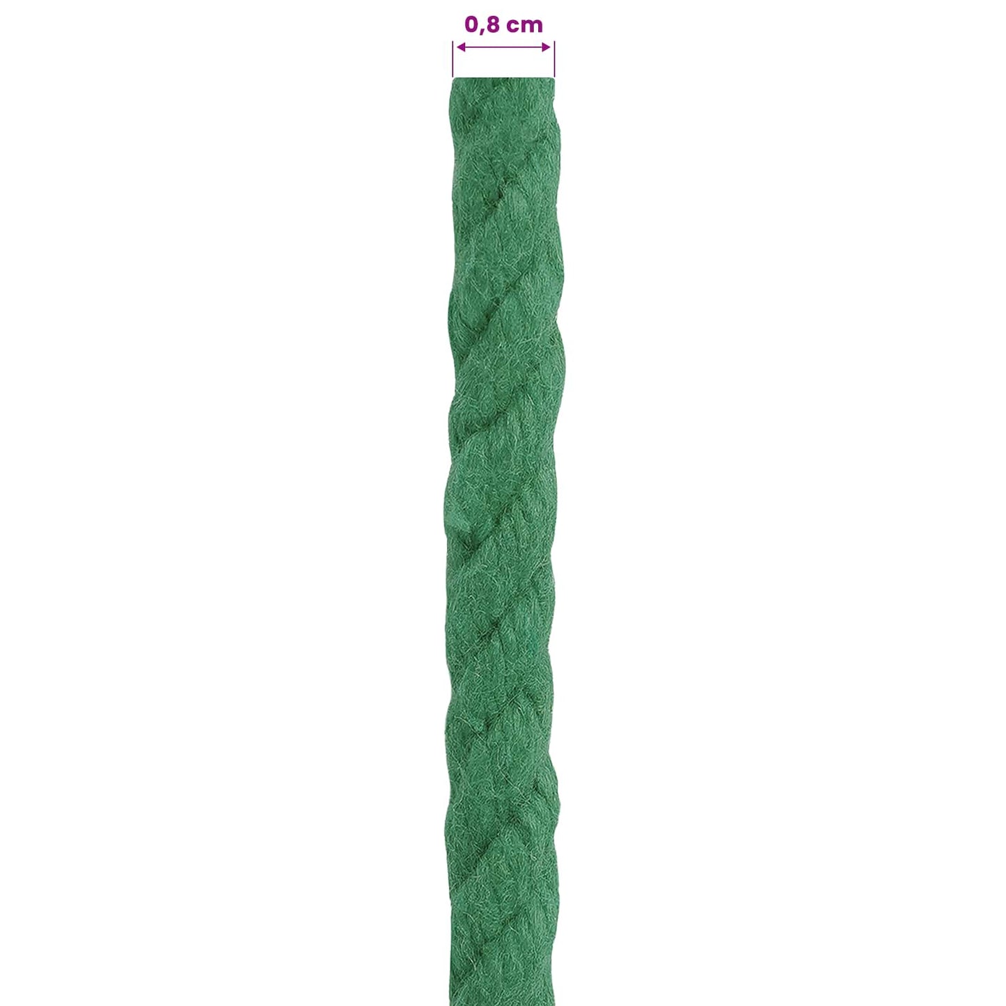 Baumwollseil 8 mm 100 m Grün 100% Baumwolle