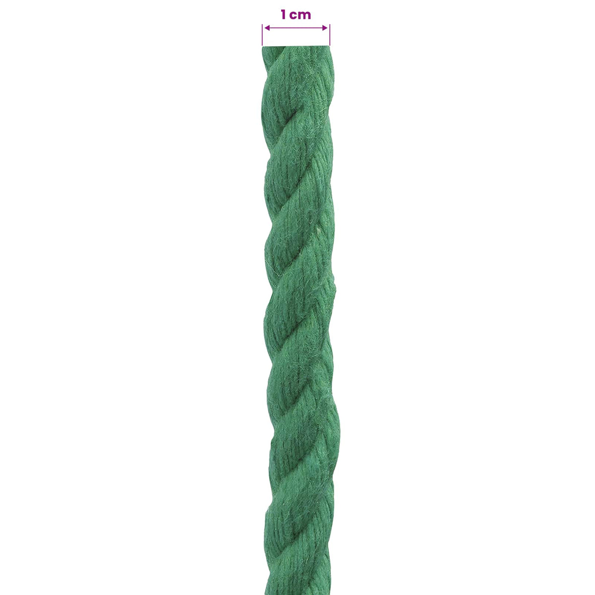 Baumwollseil 10 mm 50 m Grün 100% Baumwolle