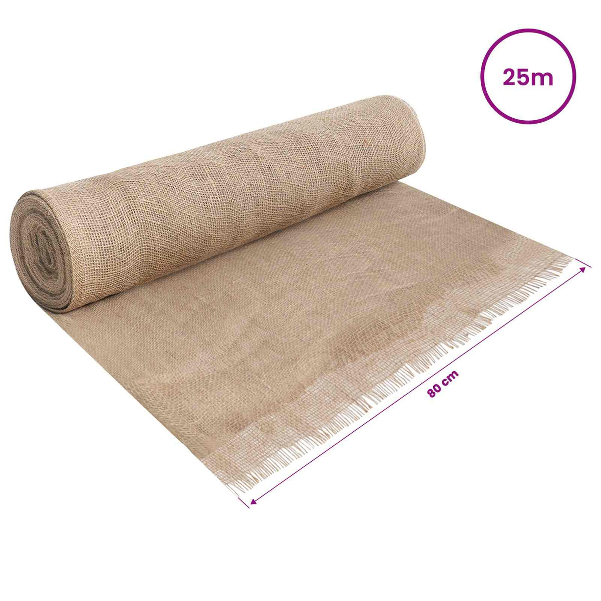 Juterolle 160 x 2500 cm Natur