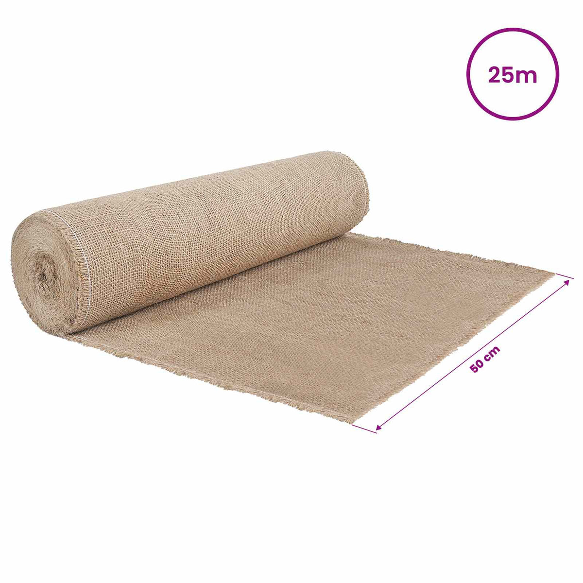 Juterolle 50 x 2500 cm Natur
