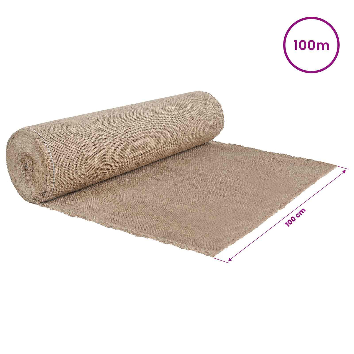 Juterolle 100 x 10000 cm Natur