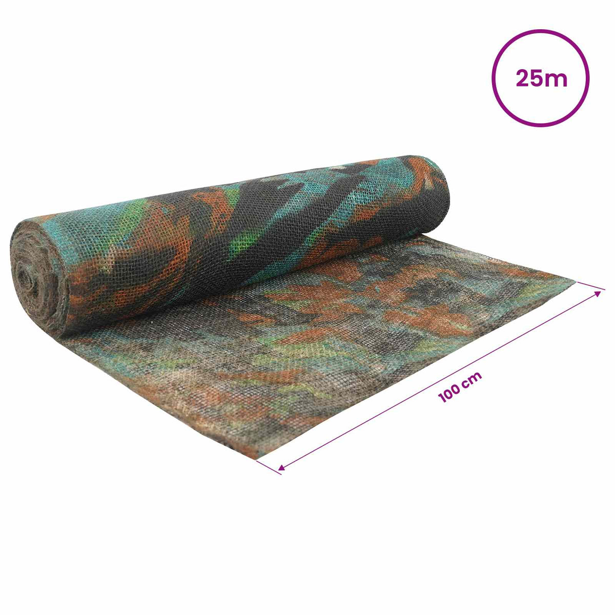 Juterolle 100 x 2500 cm Tarnung